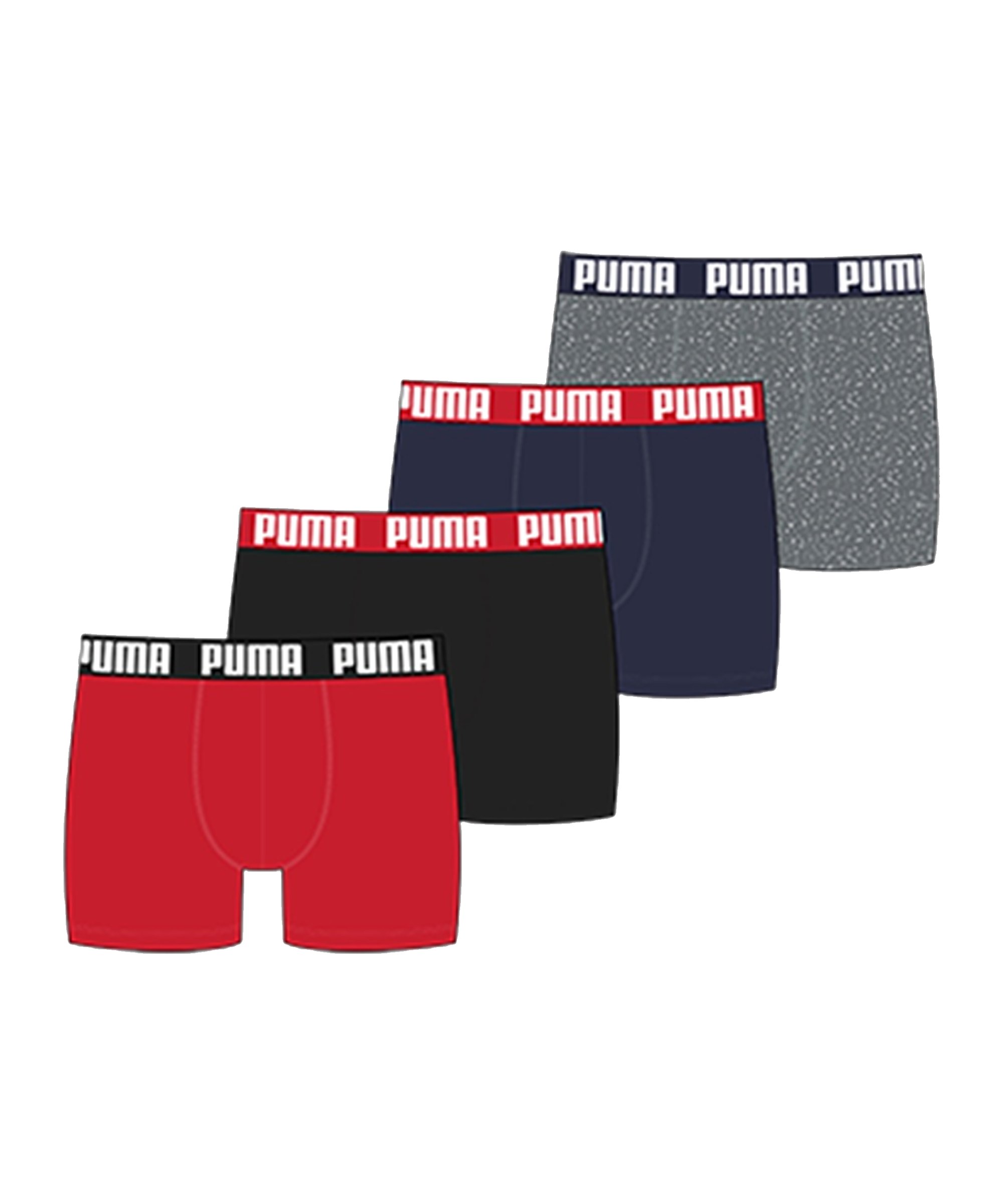 PUMA Basic Boxer 4er Pack Rot F003 - rot