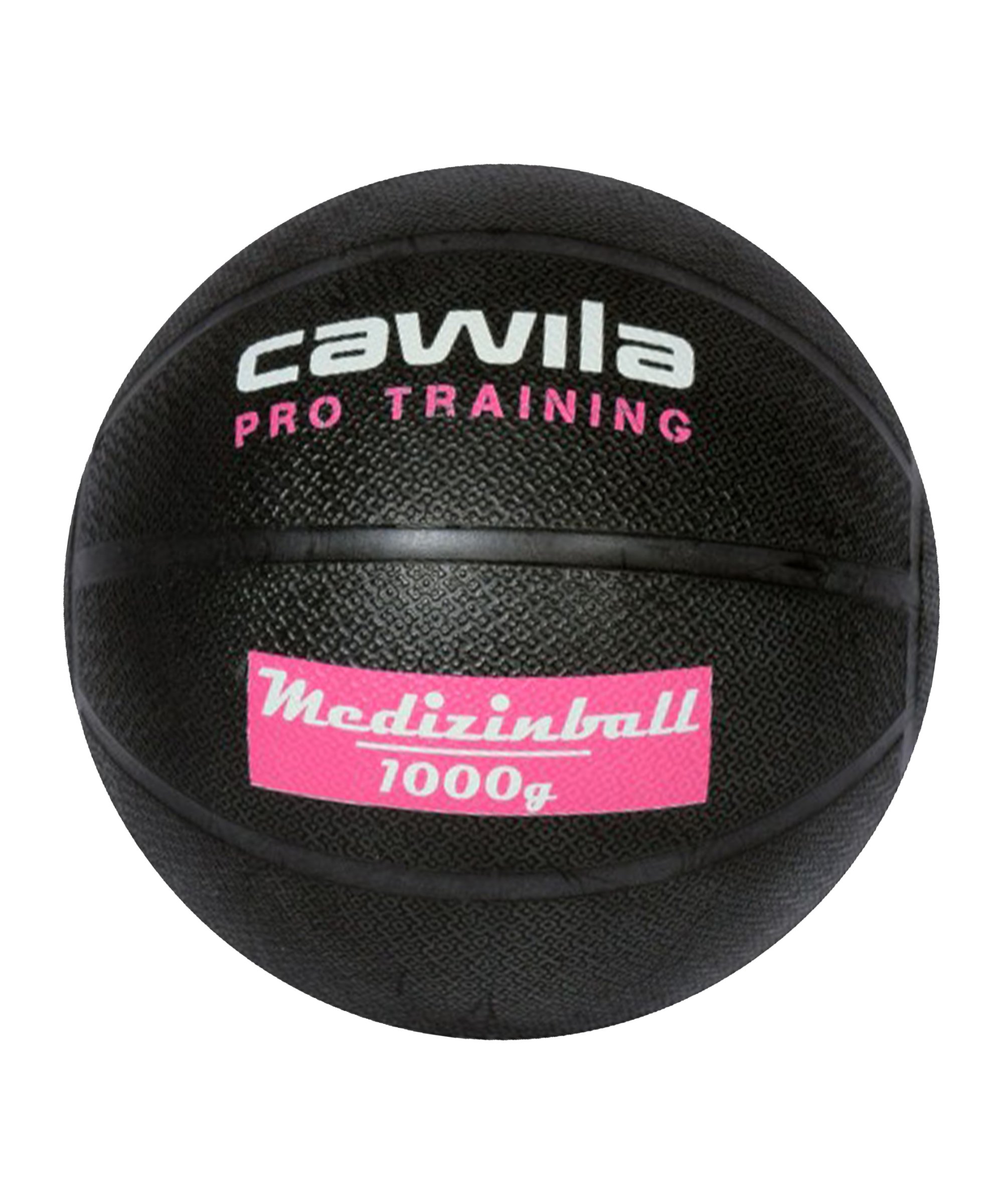 Cawila Medizinball PRO Training 1,0 Kg Schwarz - schwarz