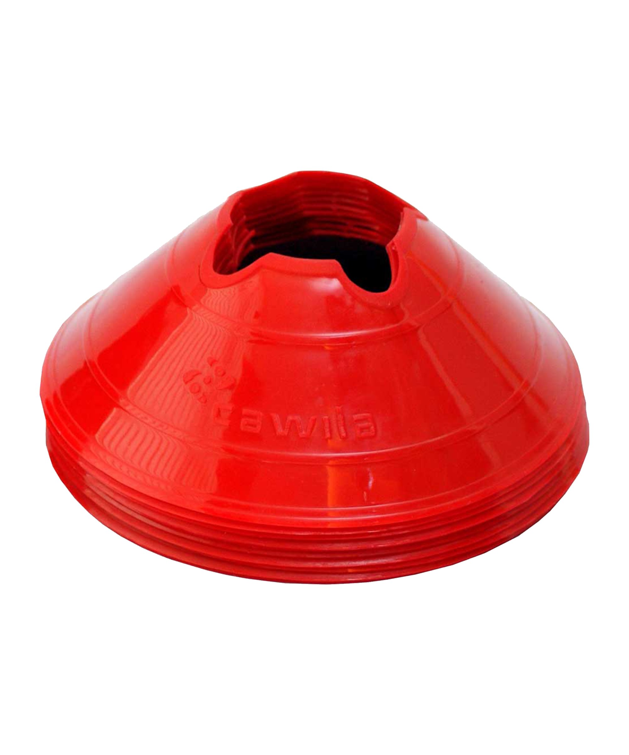 Cawila Markierungshauben M | 10er Set | Durchmesser 20cm, Höhe 6cm | rot - rot