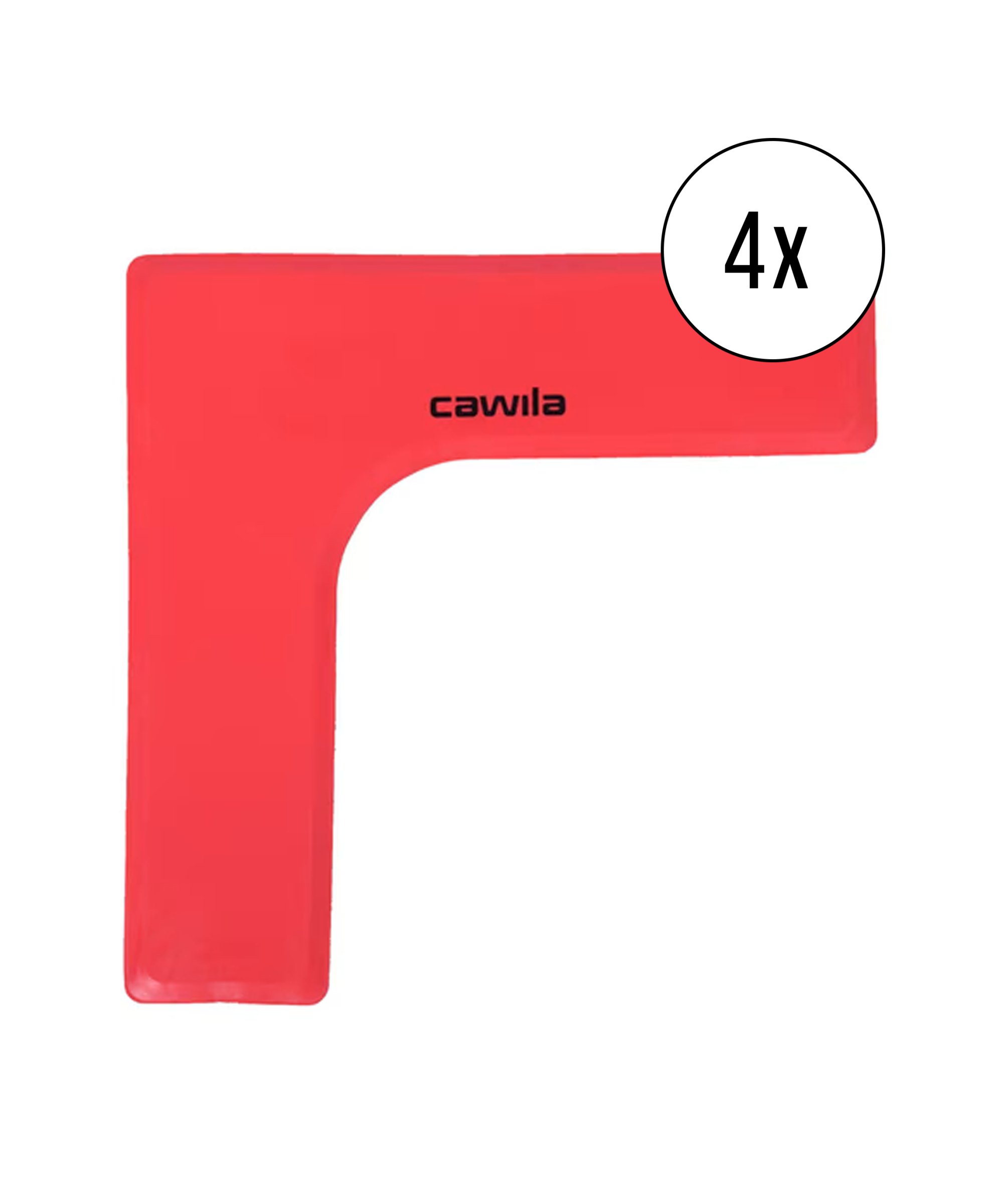 Cawila Marker-System Ecke 27 x 27 x 7,5cm 4er Set Rot - rot