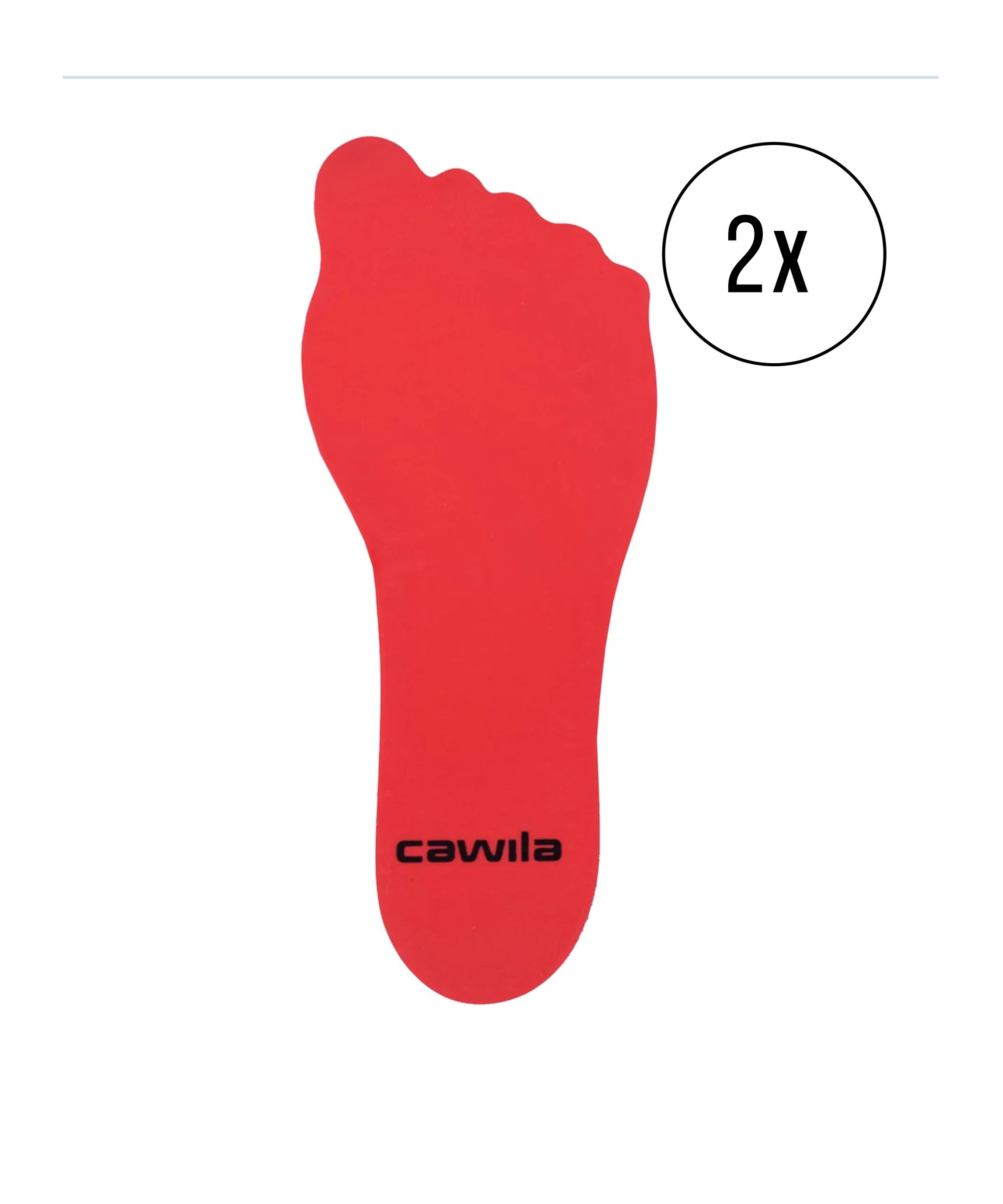 Cawila Marker-System Fuss 21cm 4er Set Rot - rot