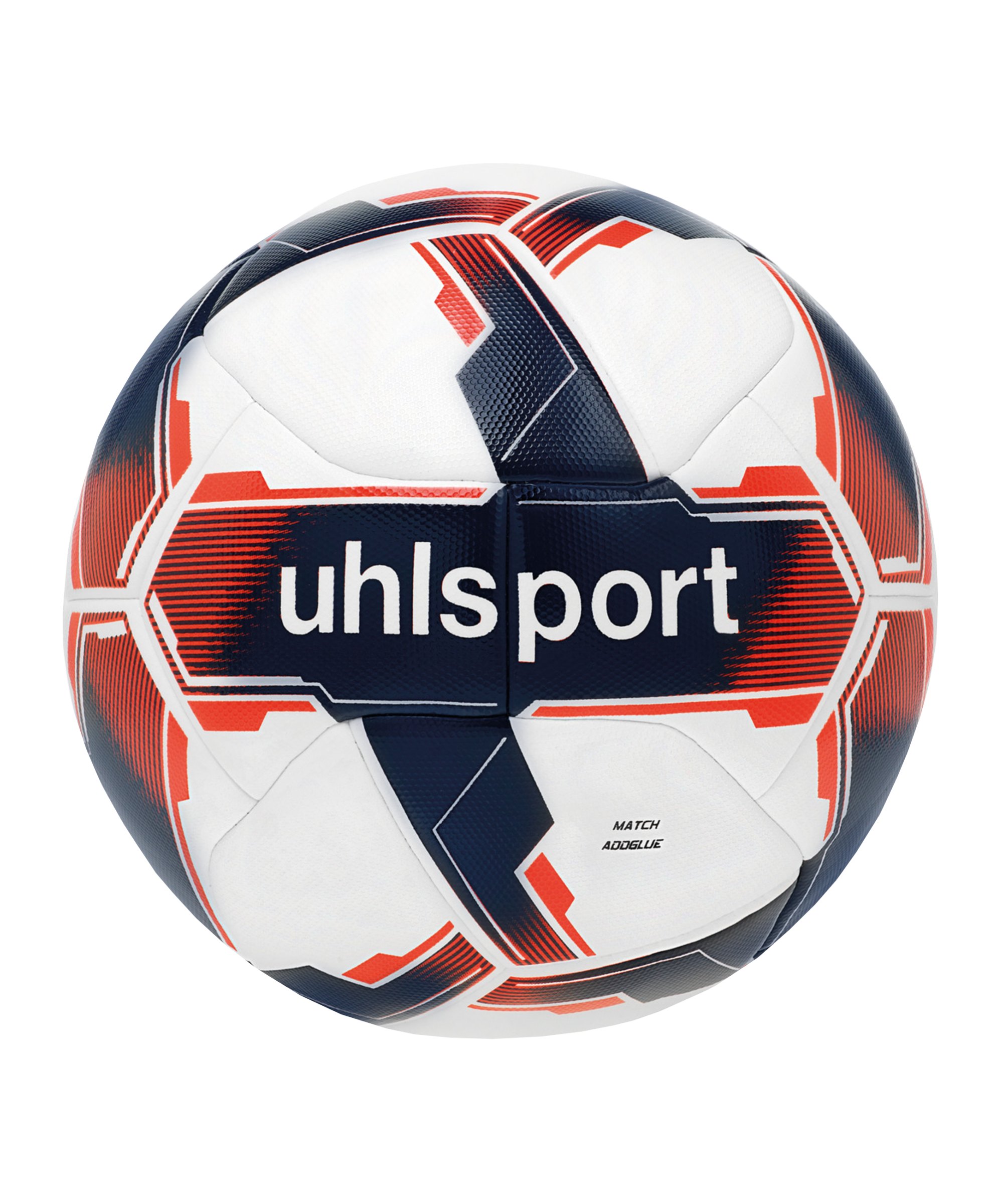 Uhlsport Match Addglue Spielball Weiss Rot F01 - weiss
