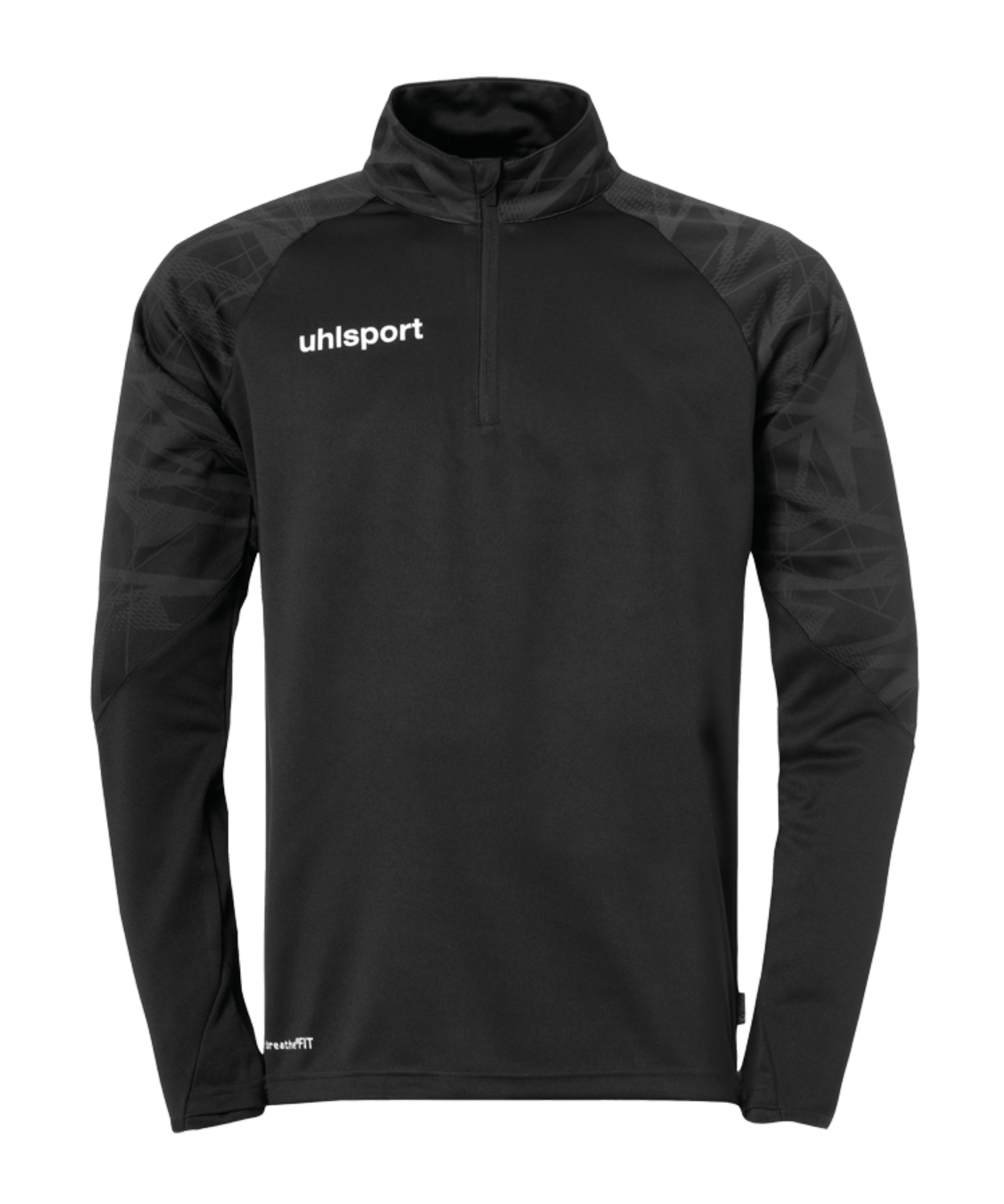 Uhlsport Goal 25 HalfZip Sweatshirt Schwarz F01 - schwarz