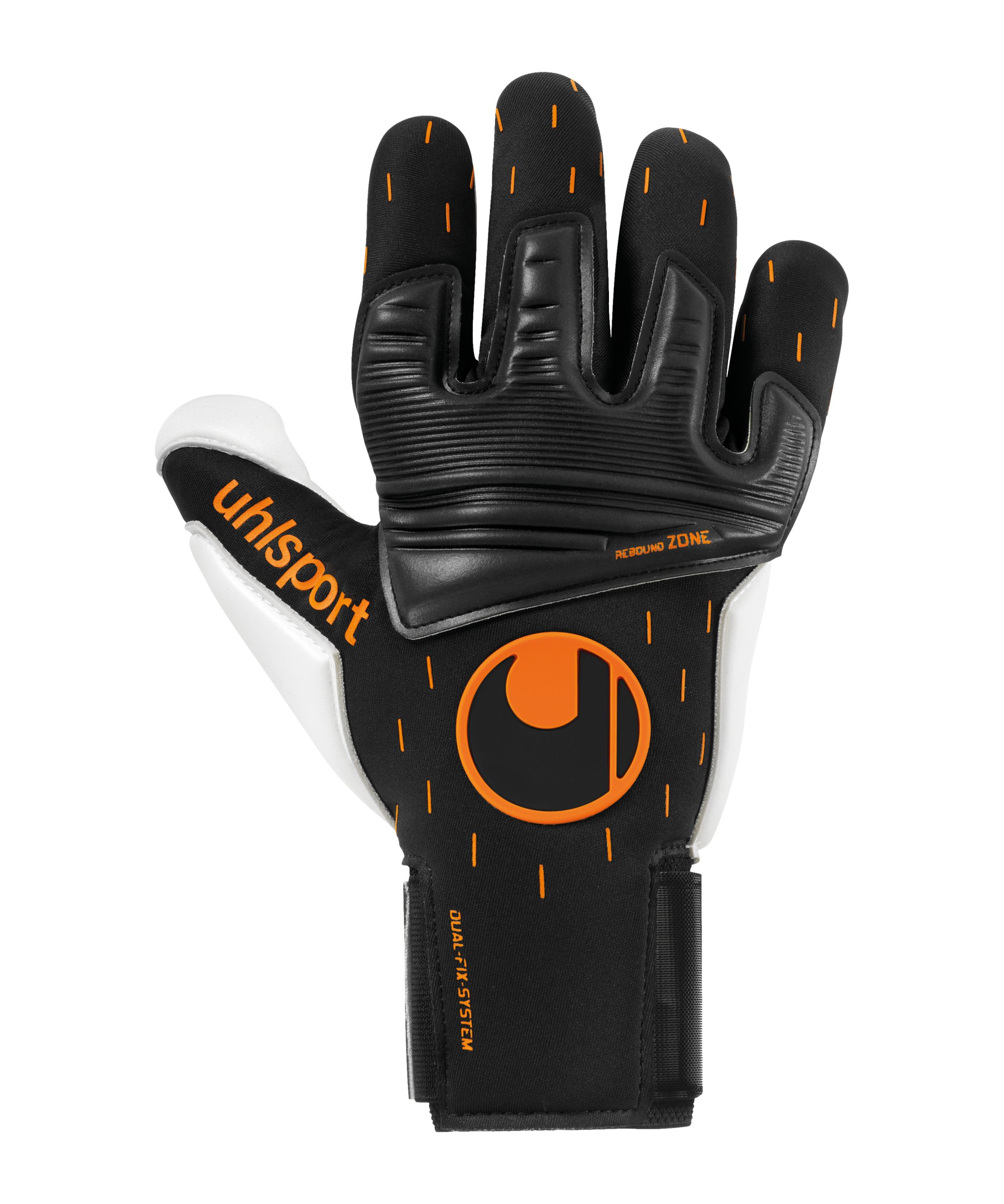 Uhlsport Absolutgrip Reflex Speed Contact TW-Handschuhe Schwarz Weiss Orange F01 - schwarz