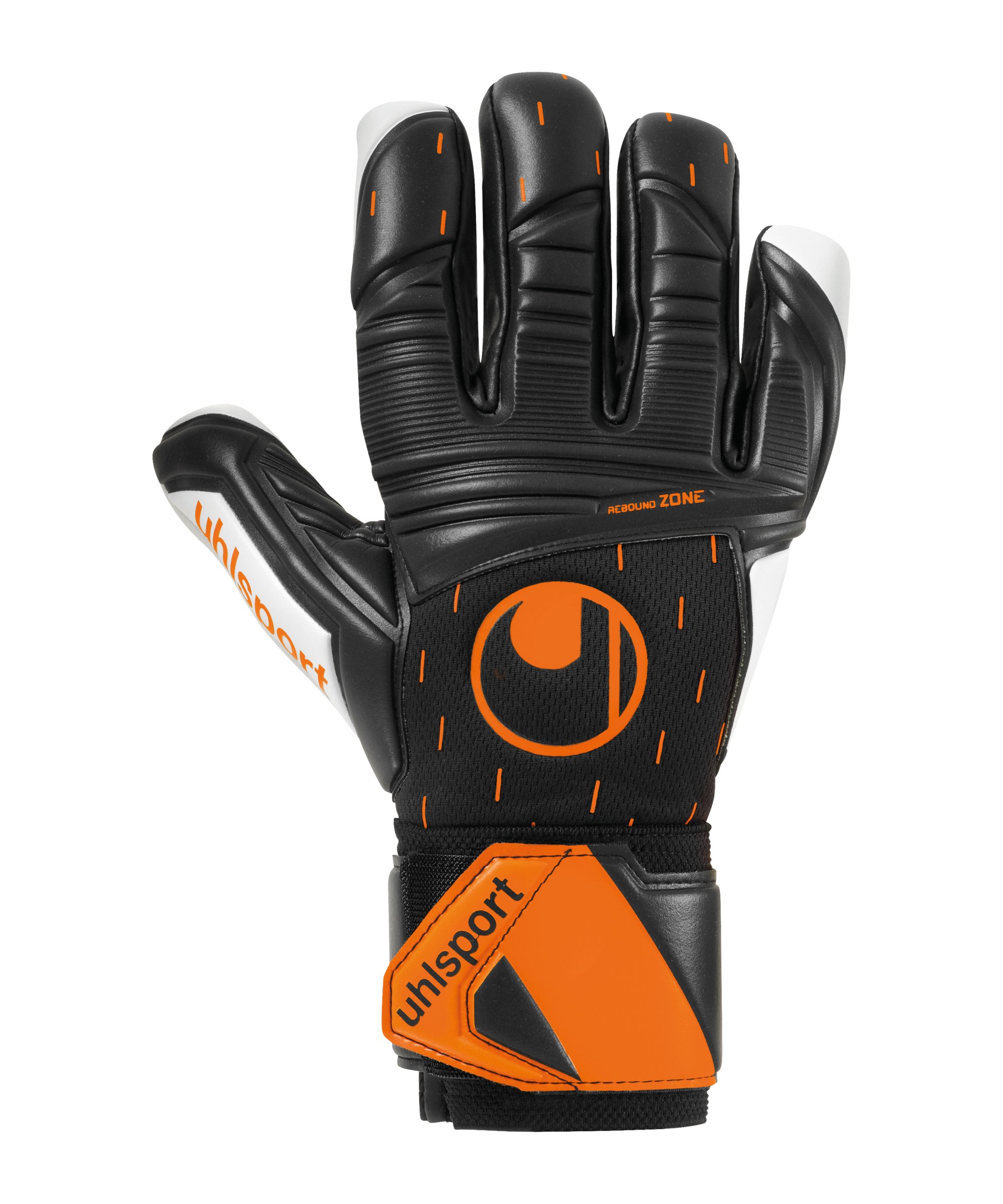 Uhlsport Supersoft HN Speed Contact TW-Handschuhe Schwarz Weiss Orange F01 - schwarz