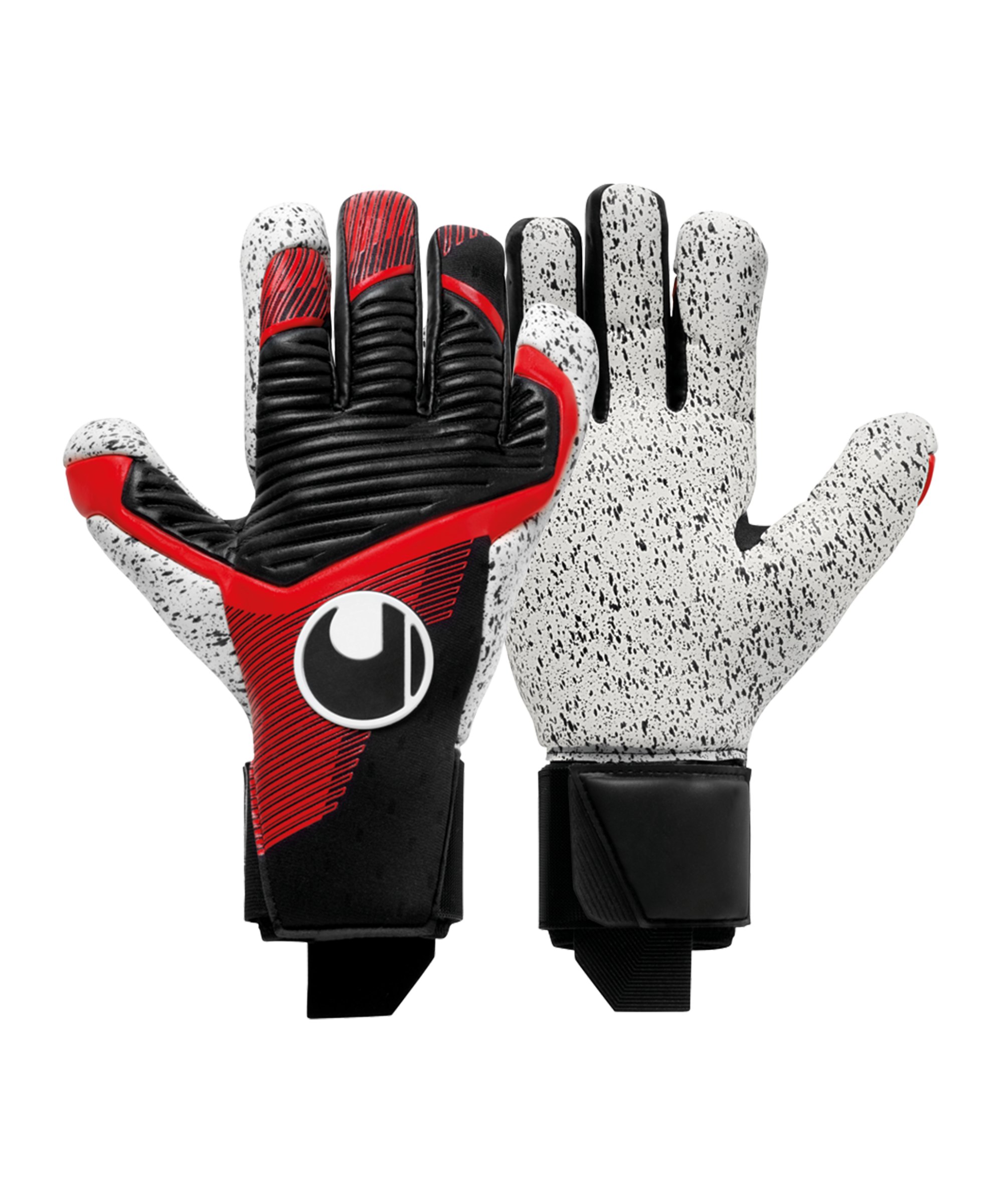 Uhlsport Powerline Supergrip+ HN TW-Handschuhe Schwarz Rot F01 - schwarz