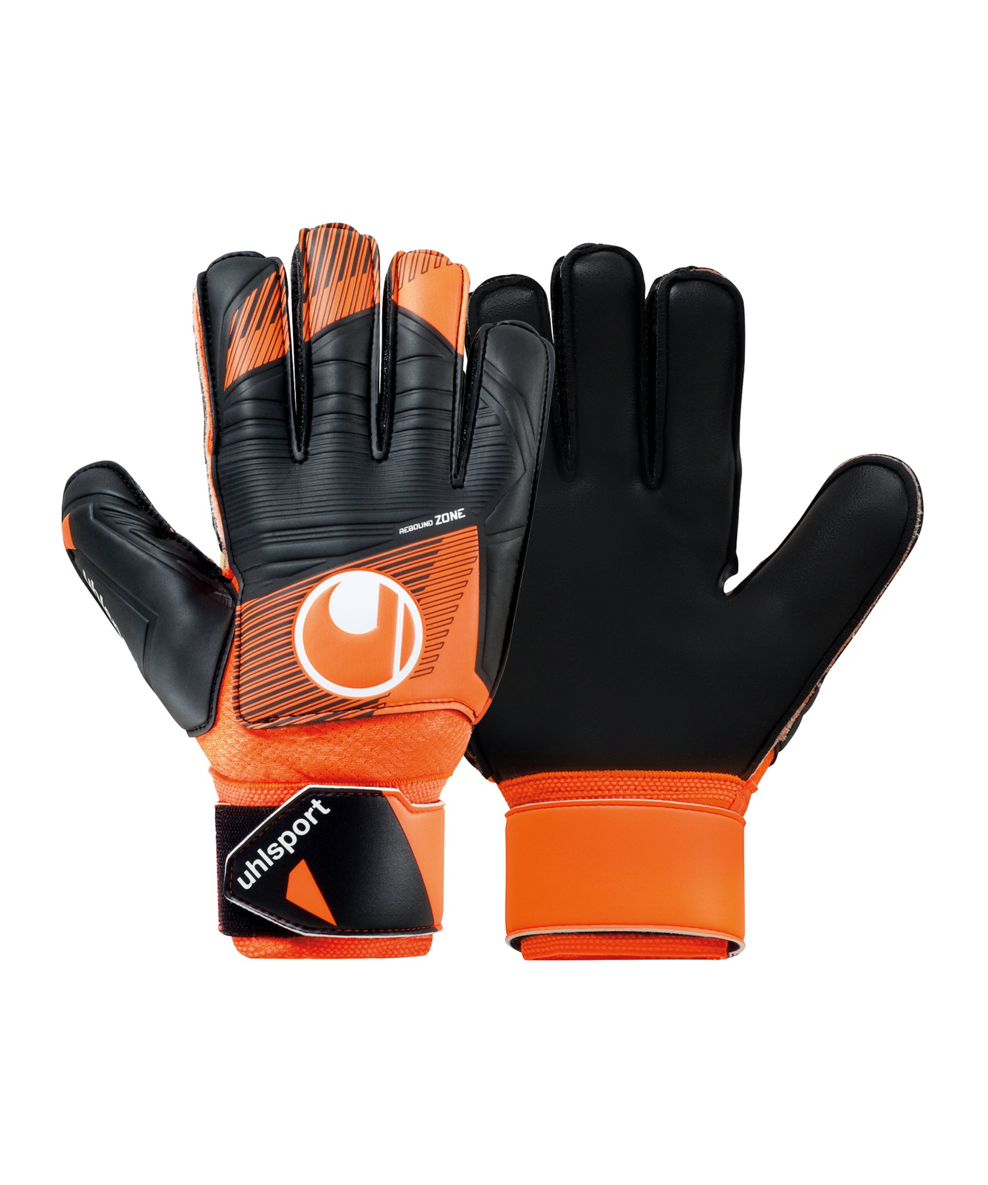 Uhlsport Soft Resist+ Flex Frame TW-Handschuhe Orange Schwarz F01 - orange