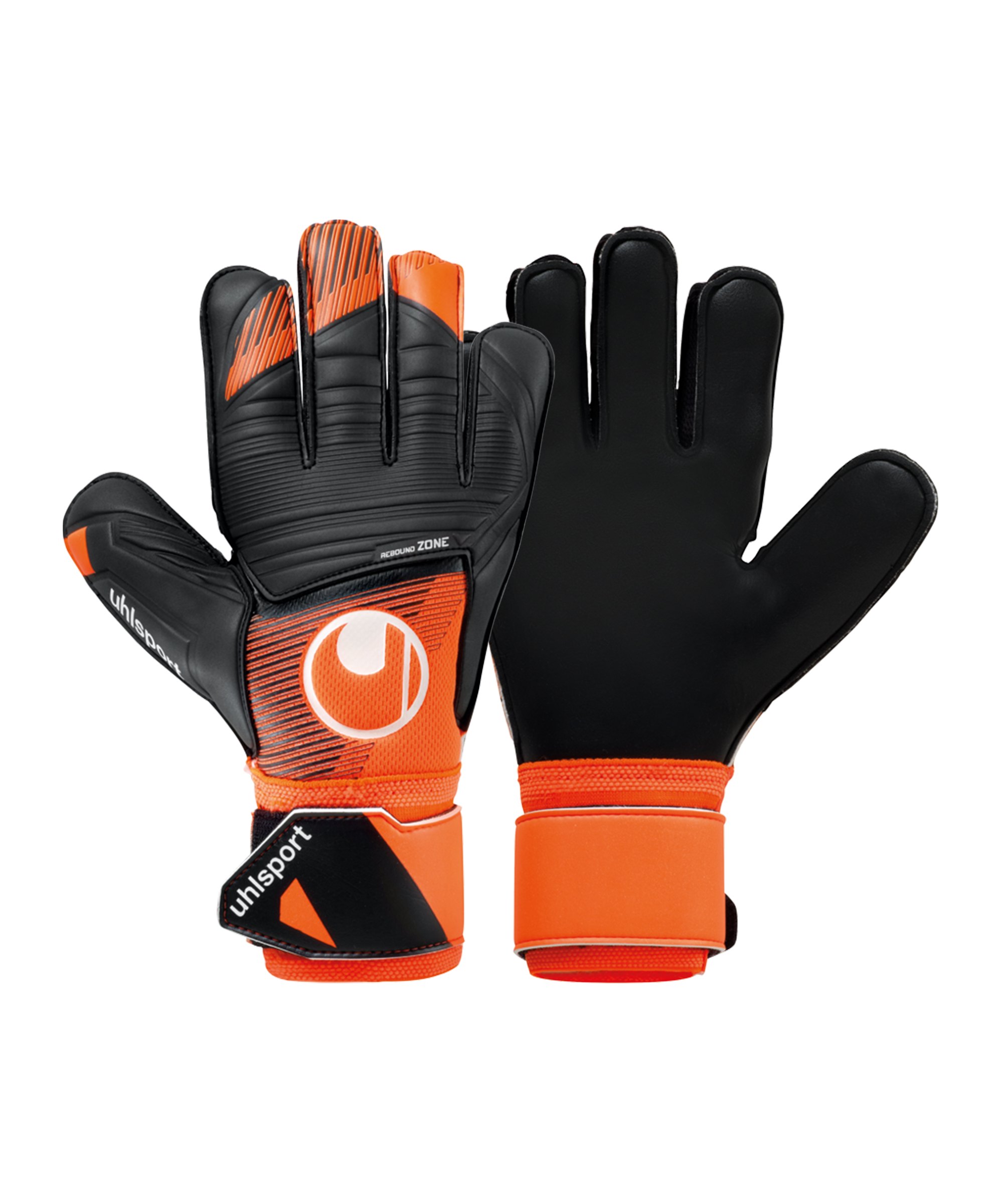 Uhlsport Soft Resist+ TW-Handschuhe Orange Schwarz F01 - orange