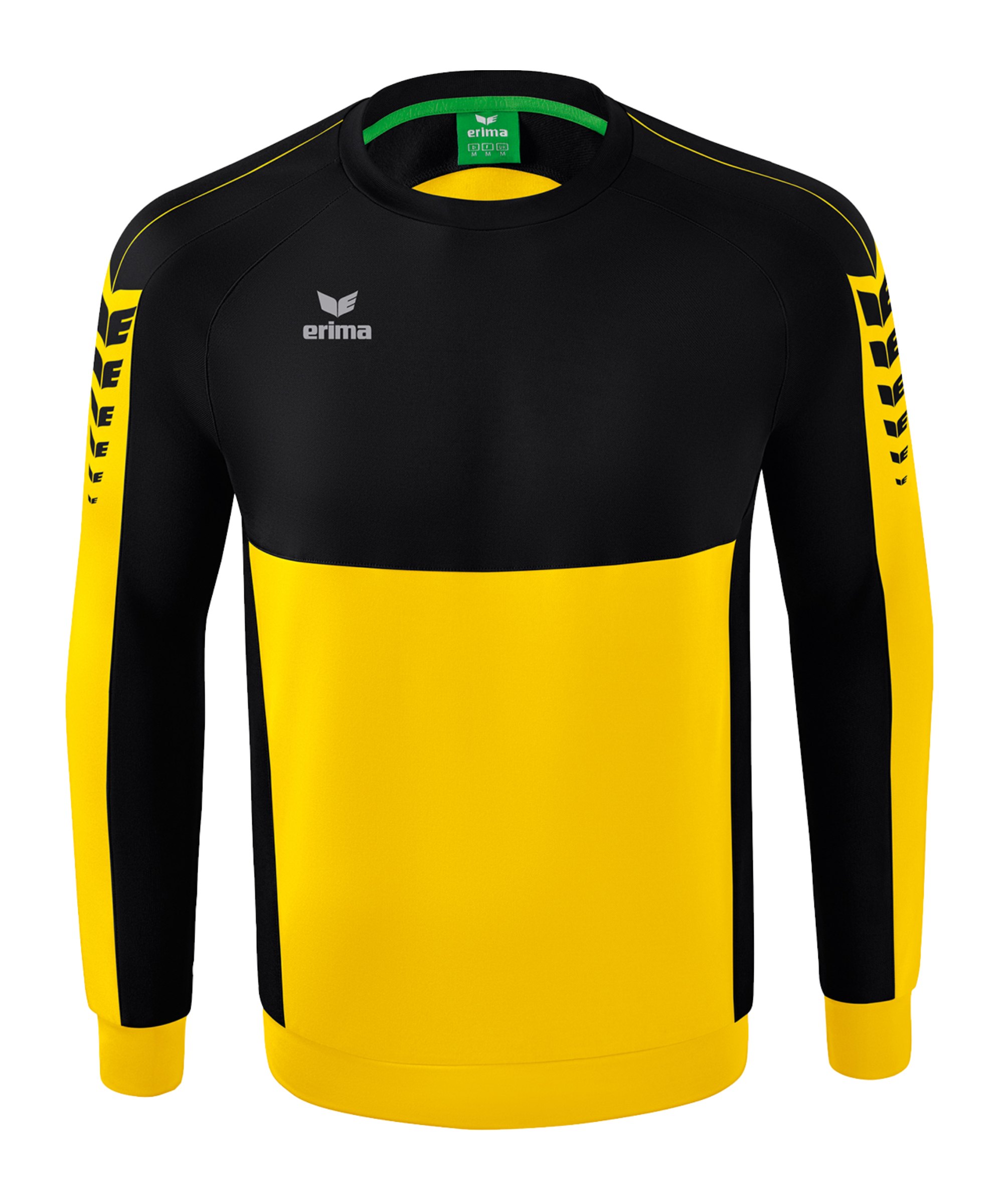 Erima Six Wings Sweatshirt Gelb Schwarz - gelb