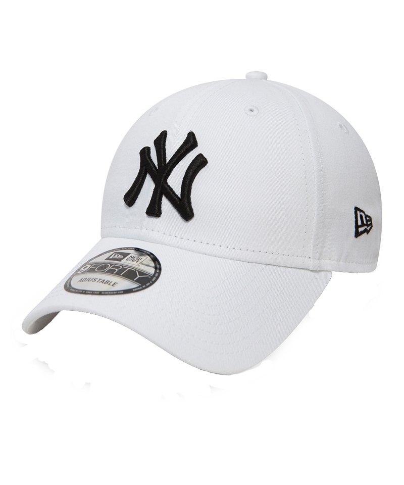New Era NY Yankees 9Forty Cap Weiss Schwarz - weiss