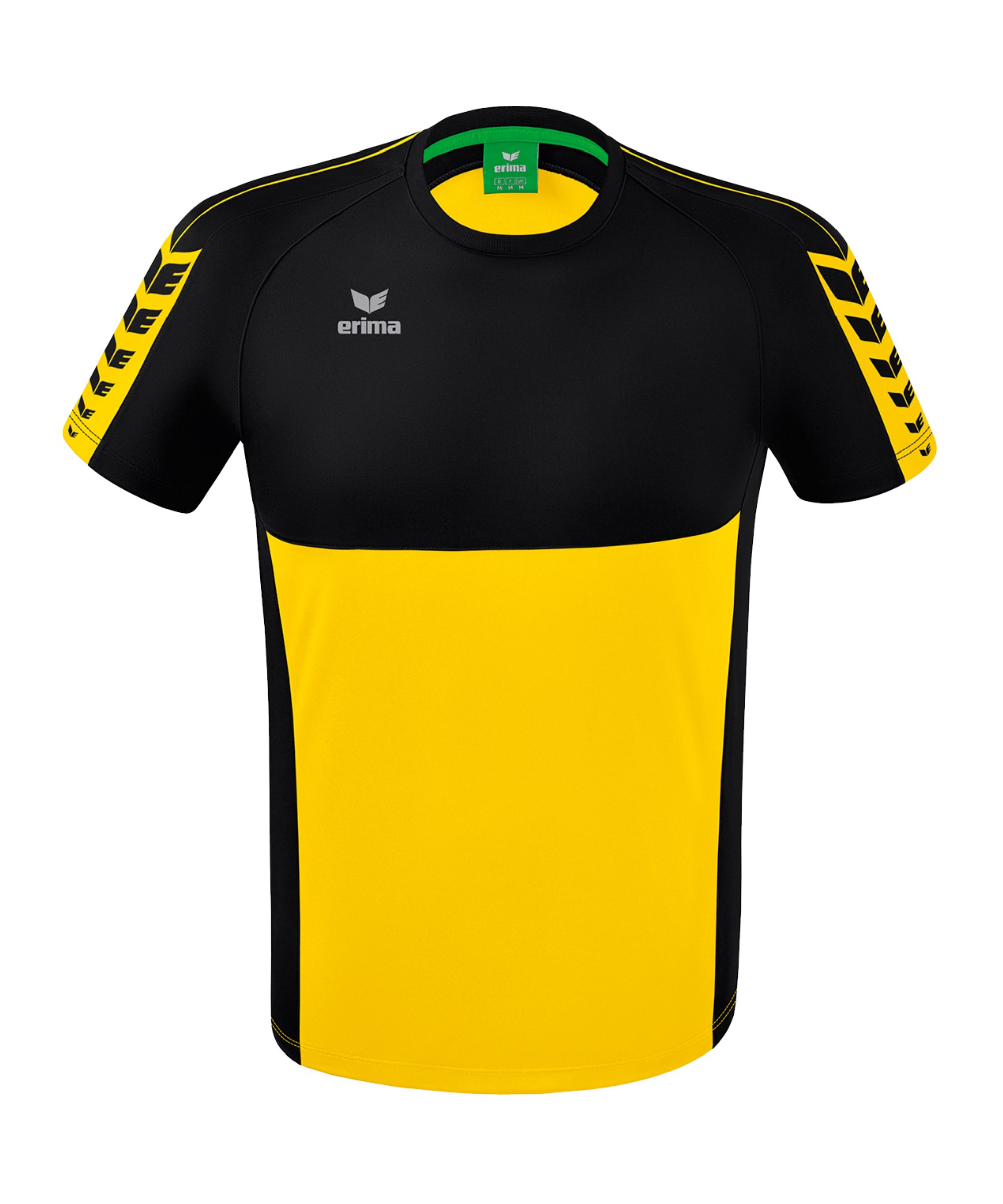 Erima Six Wings T-Shirt Gelb Schwarz - gelb