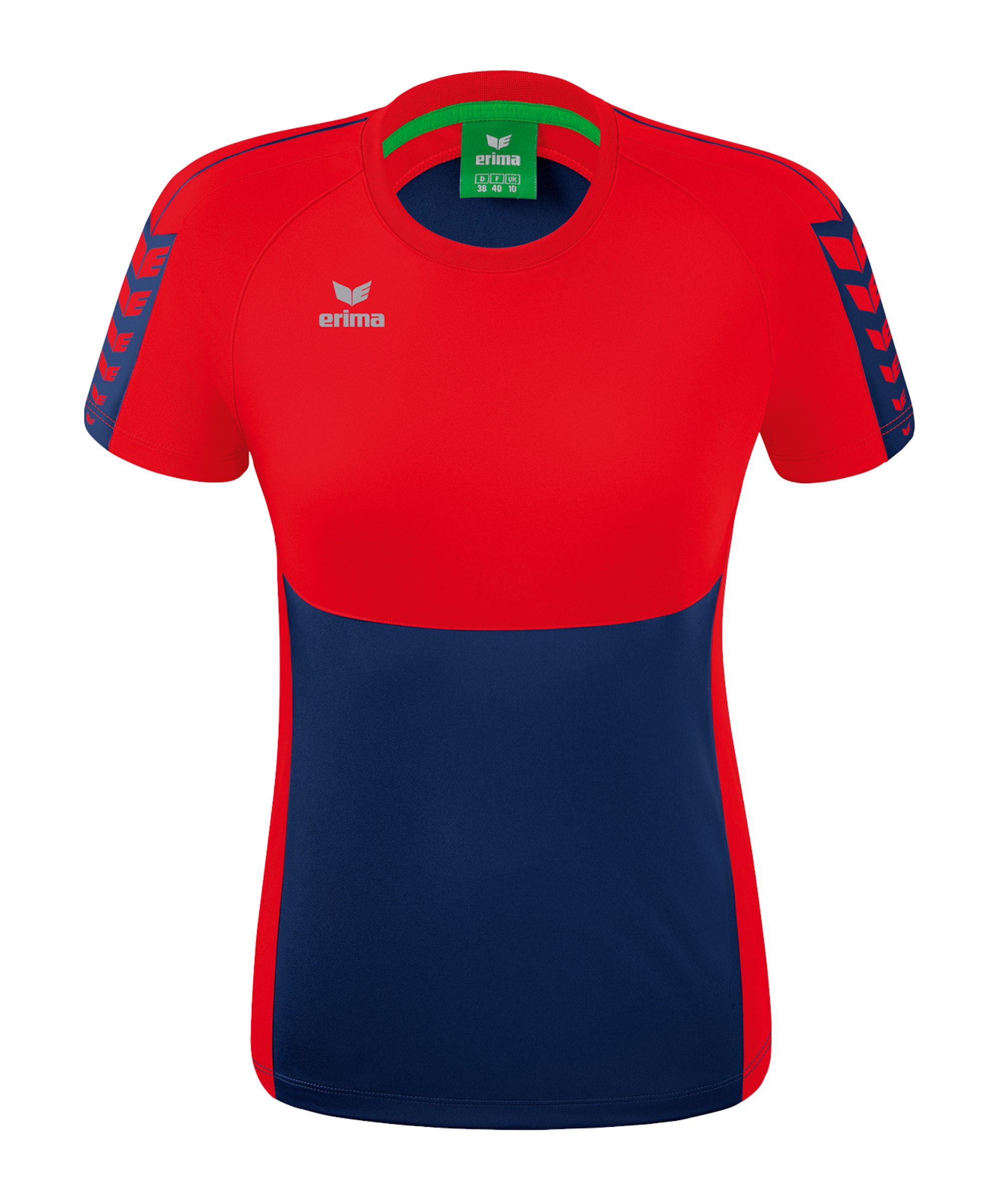 Erima Six Wings T-Shirt Damen Dunkelblau Rot - blau