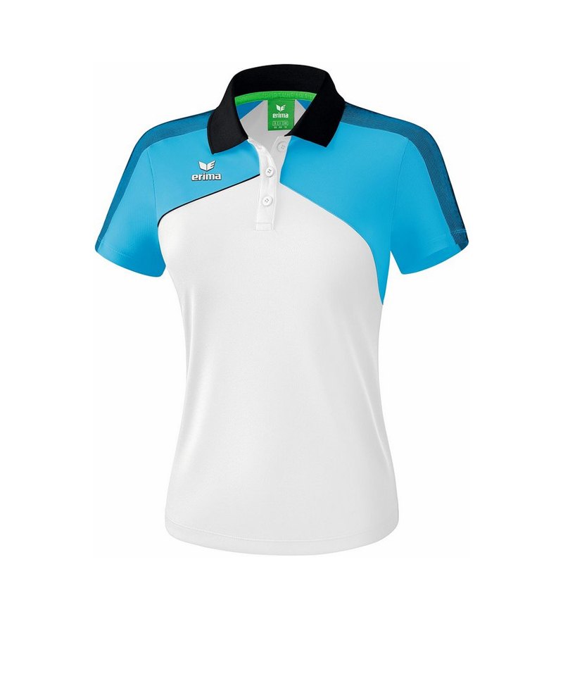 Erima Premium One 2.0 Poloshirt Damen Hellblau - blau