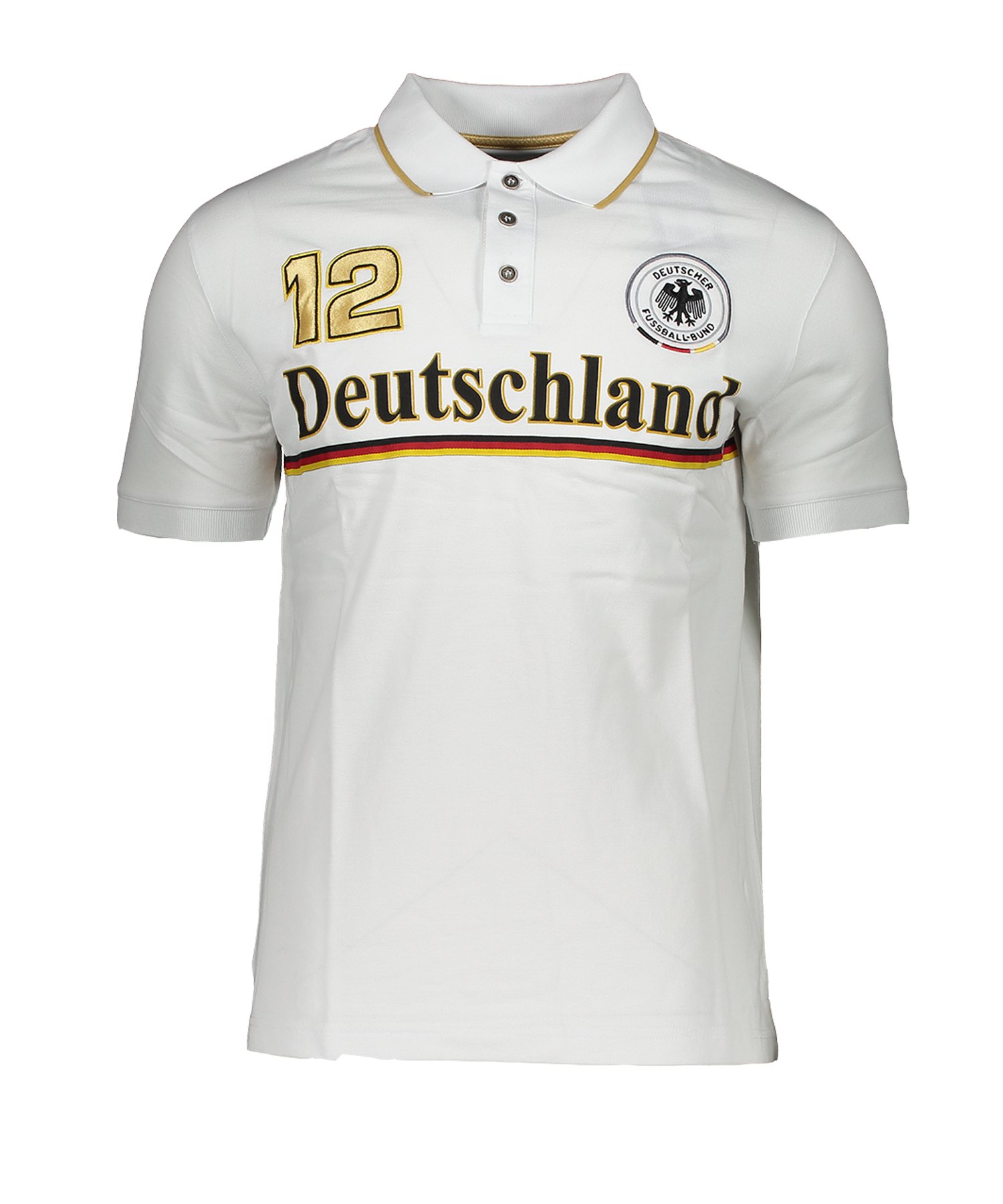 DFB Deutschland Fan Club Poloshirt Weiss - weiss