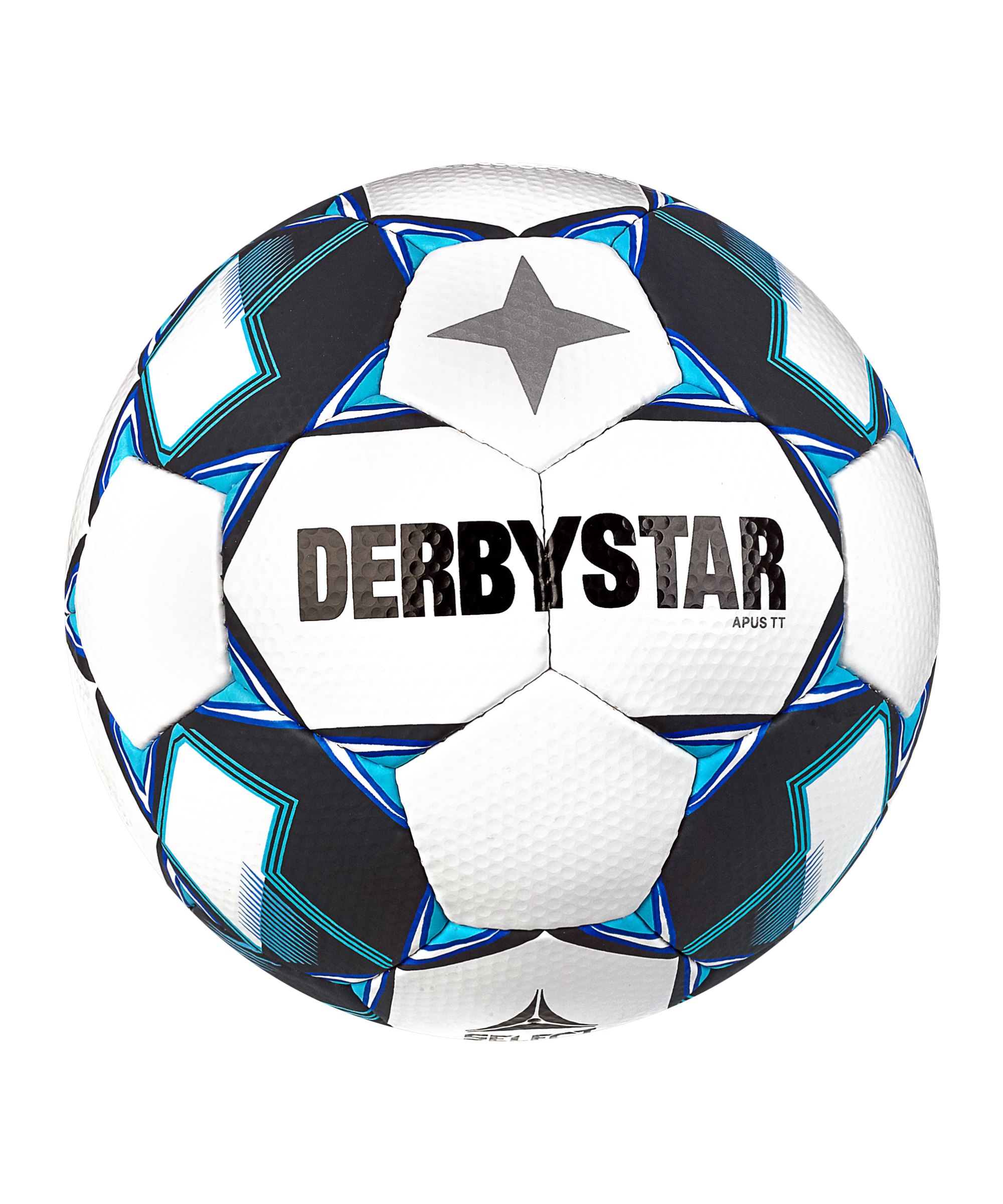 Derbystar Apus TT v23 Trainingsball Weiss Blau F160 - weiss