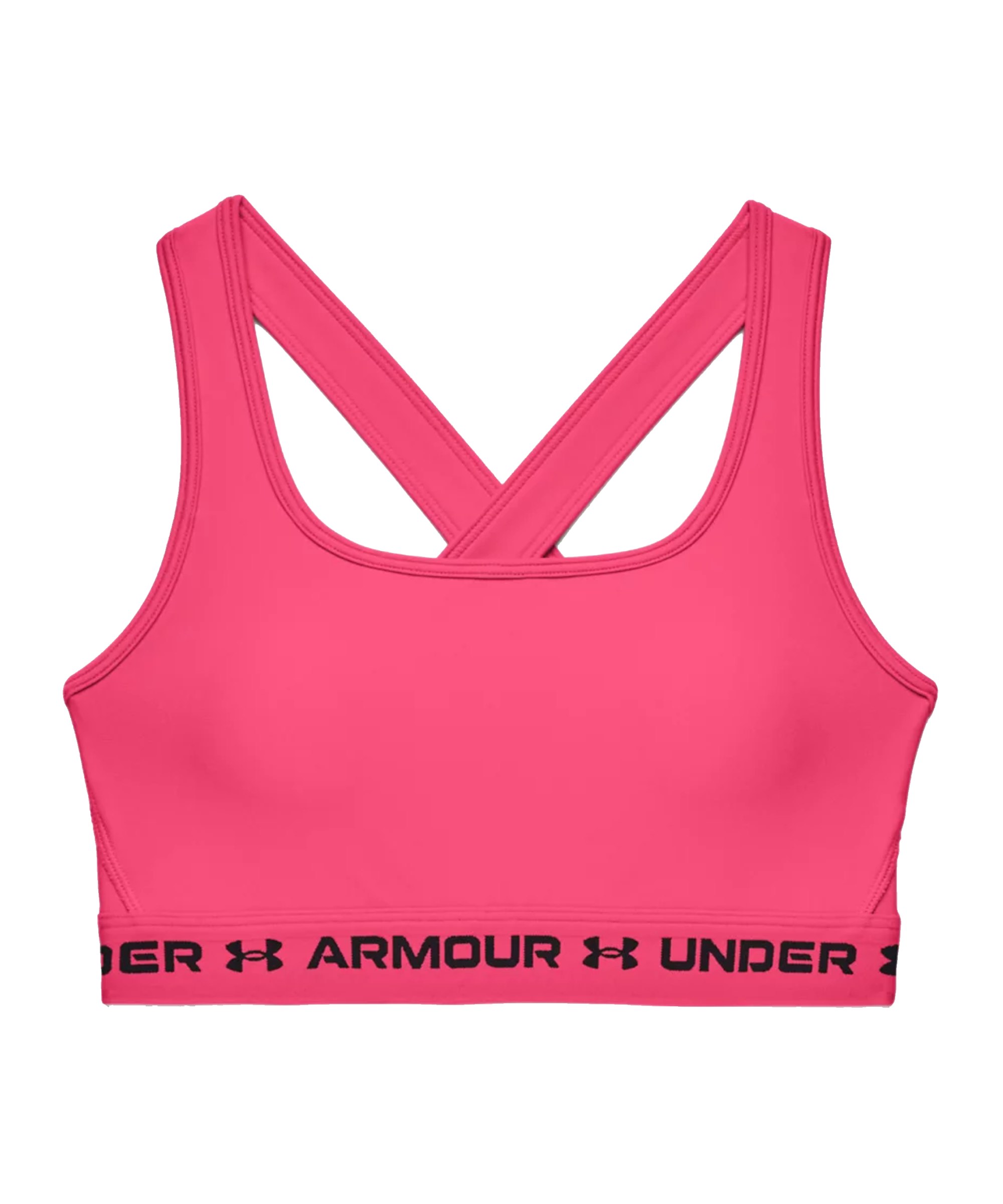 Under Armour Crossback Mid Sport-BH Damen F653 - pink