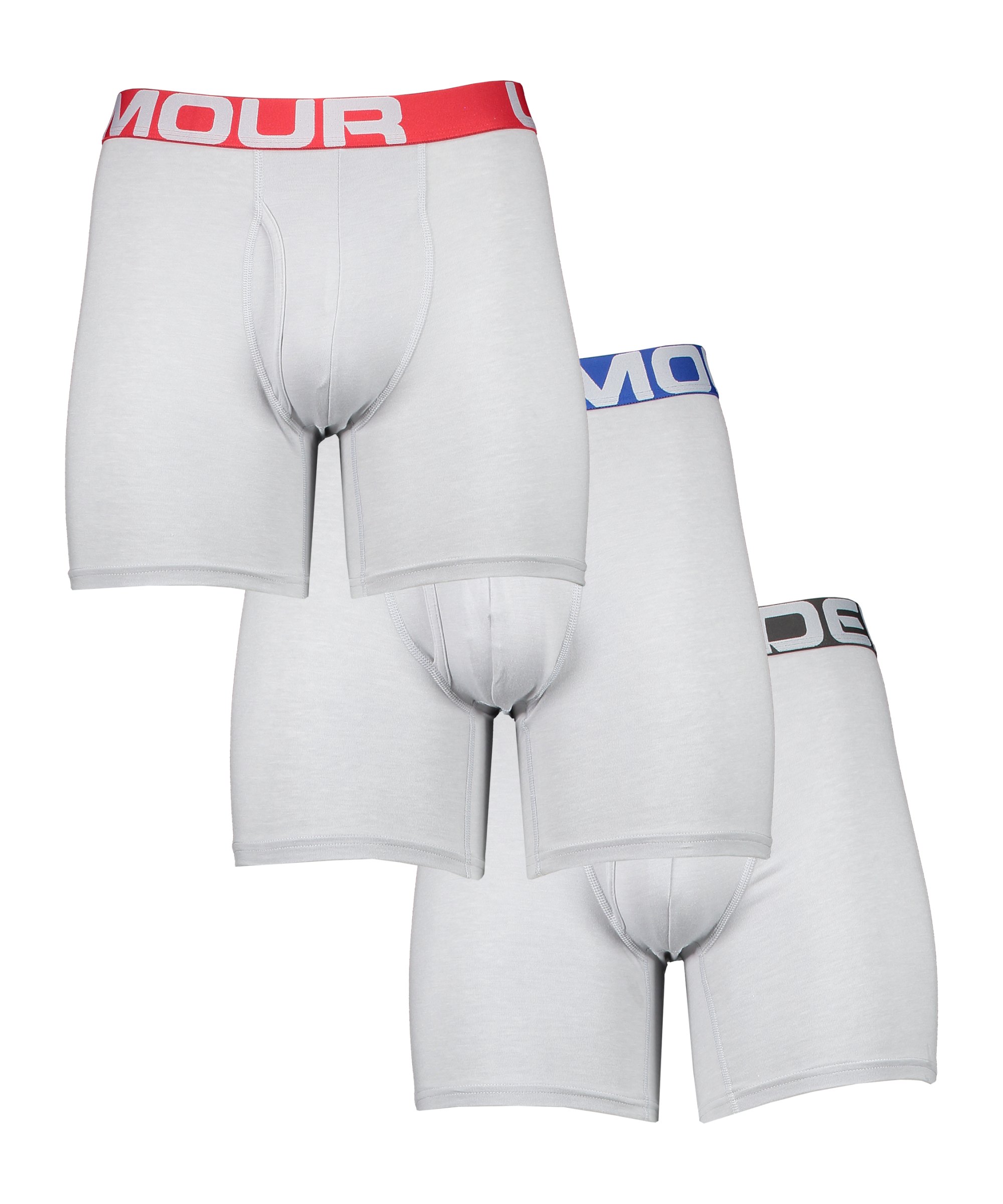 Under Armour Charged Boxer 6in 3er Pack Grau F011 - grau
