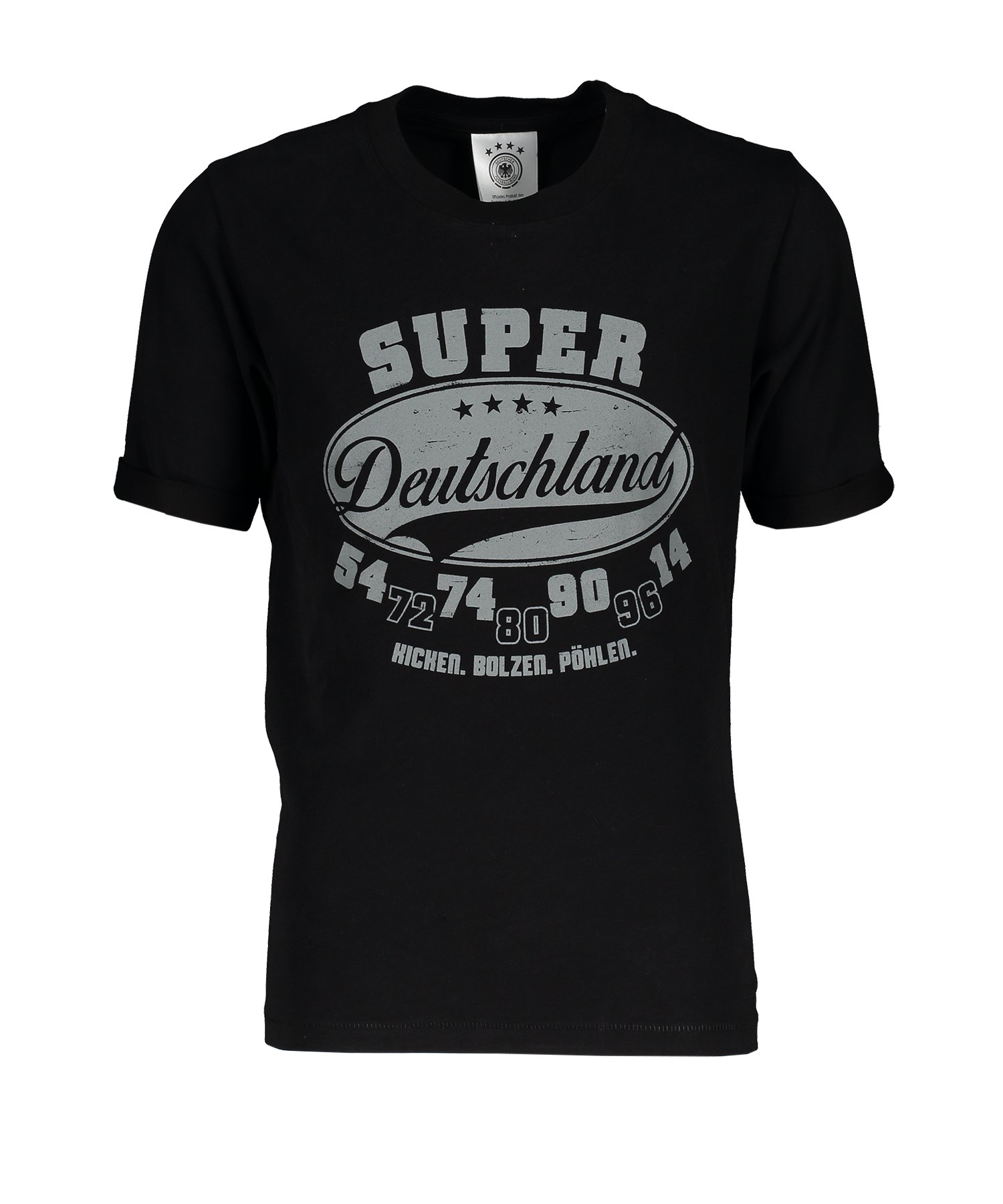 DFB Deutschland T-Shirt Kids Schwarz - schwarz