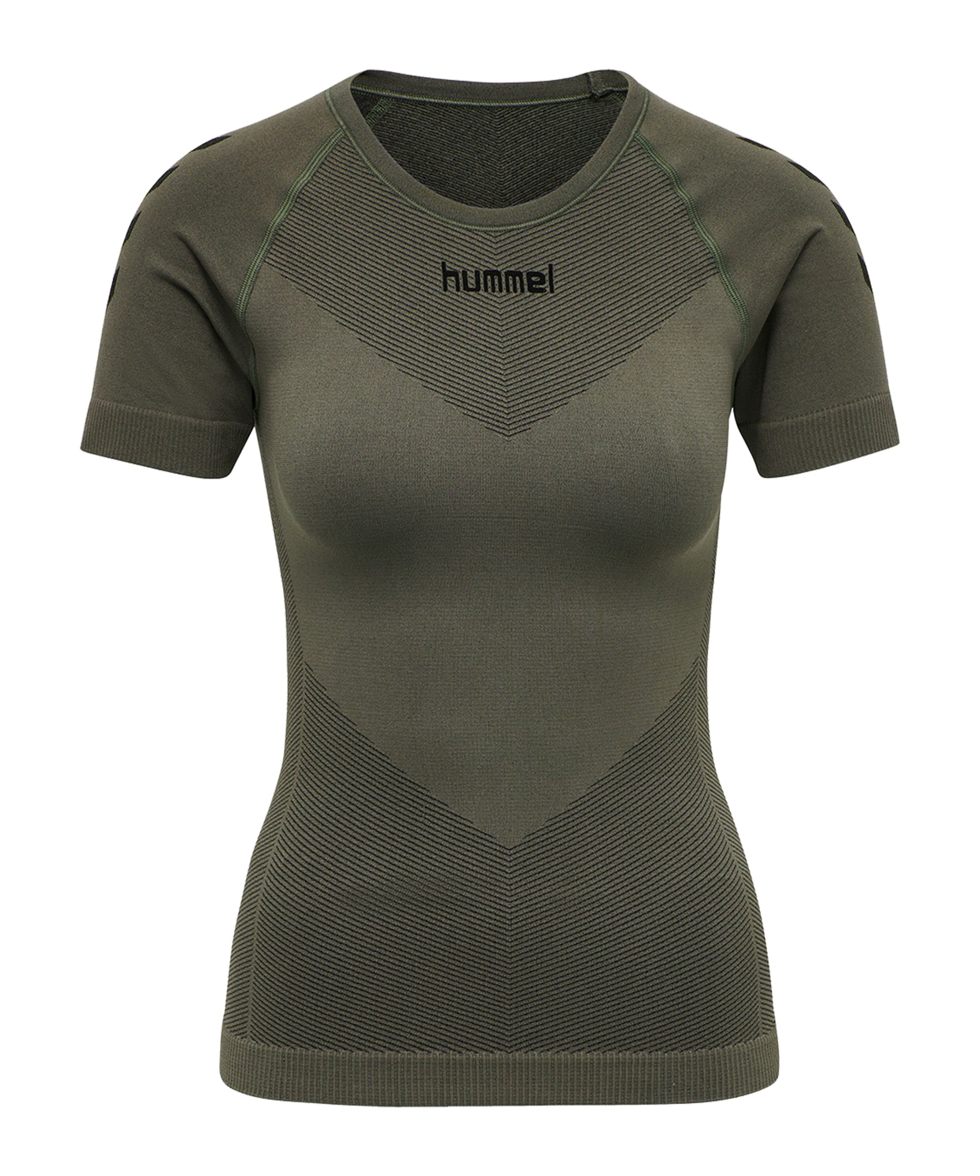 Hummel First Seamless T-Shirt Damen Khaki F6084 - khaki