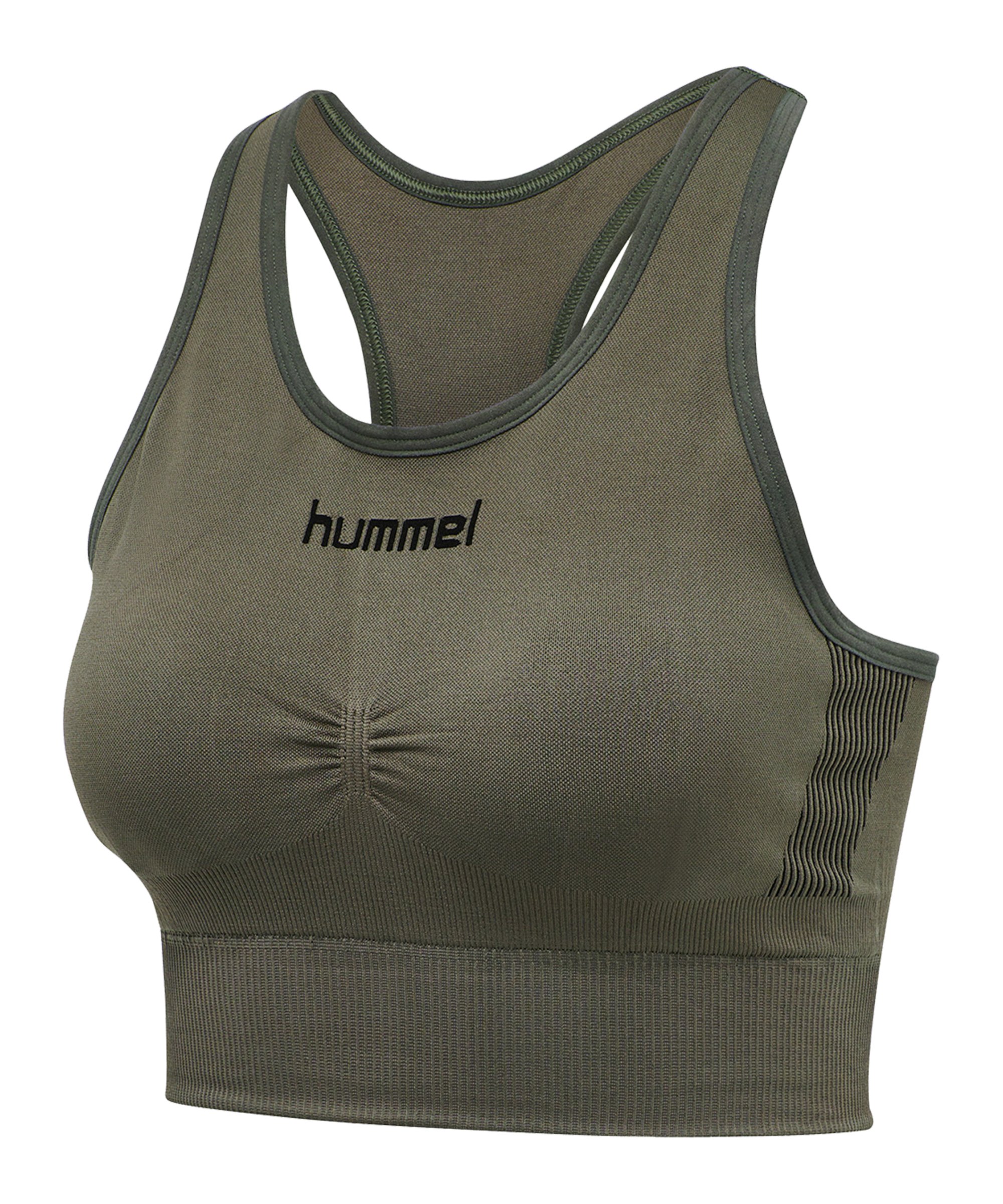 Hummel First Seamless Sport-BH Bra Damen F6084 - khaki
