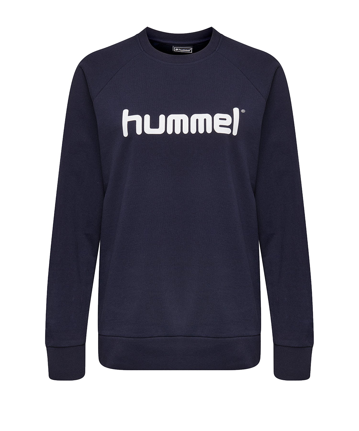 Hummel Cotton Logo Sweatshirt Damen Blau F7026 - Blau