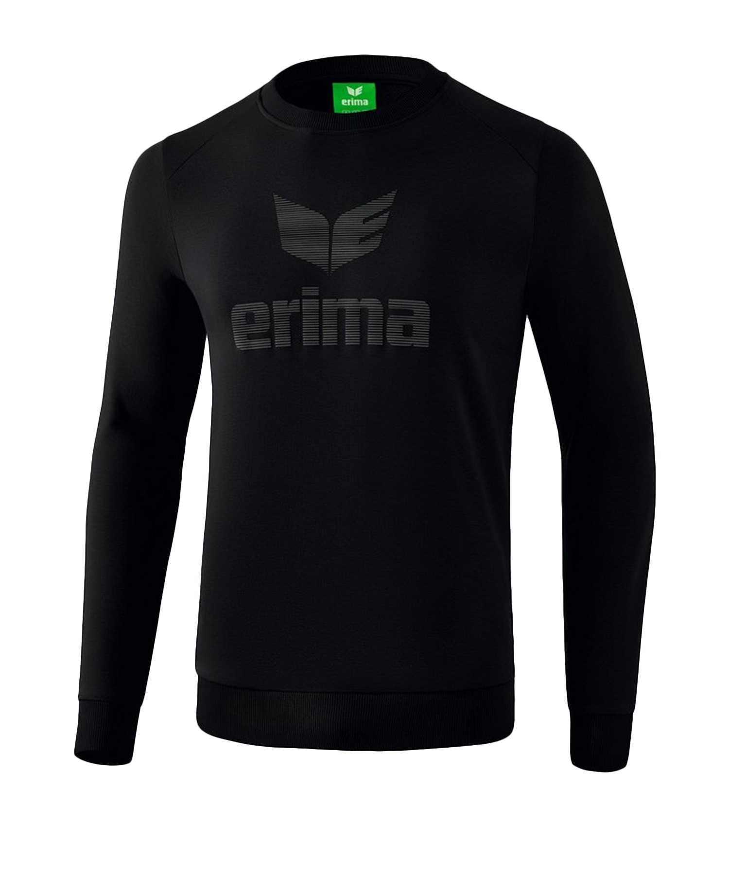 Erima Essential Sweatshirt Schwarz Grau - Schwarz