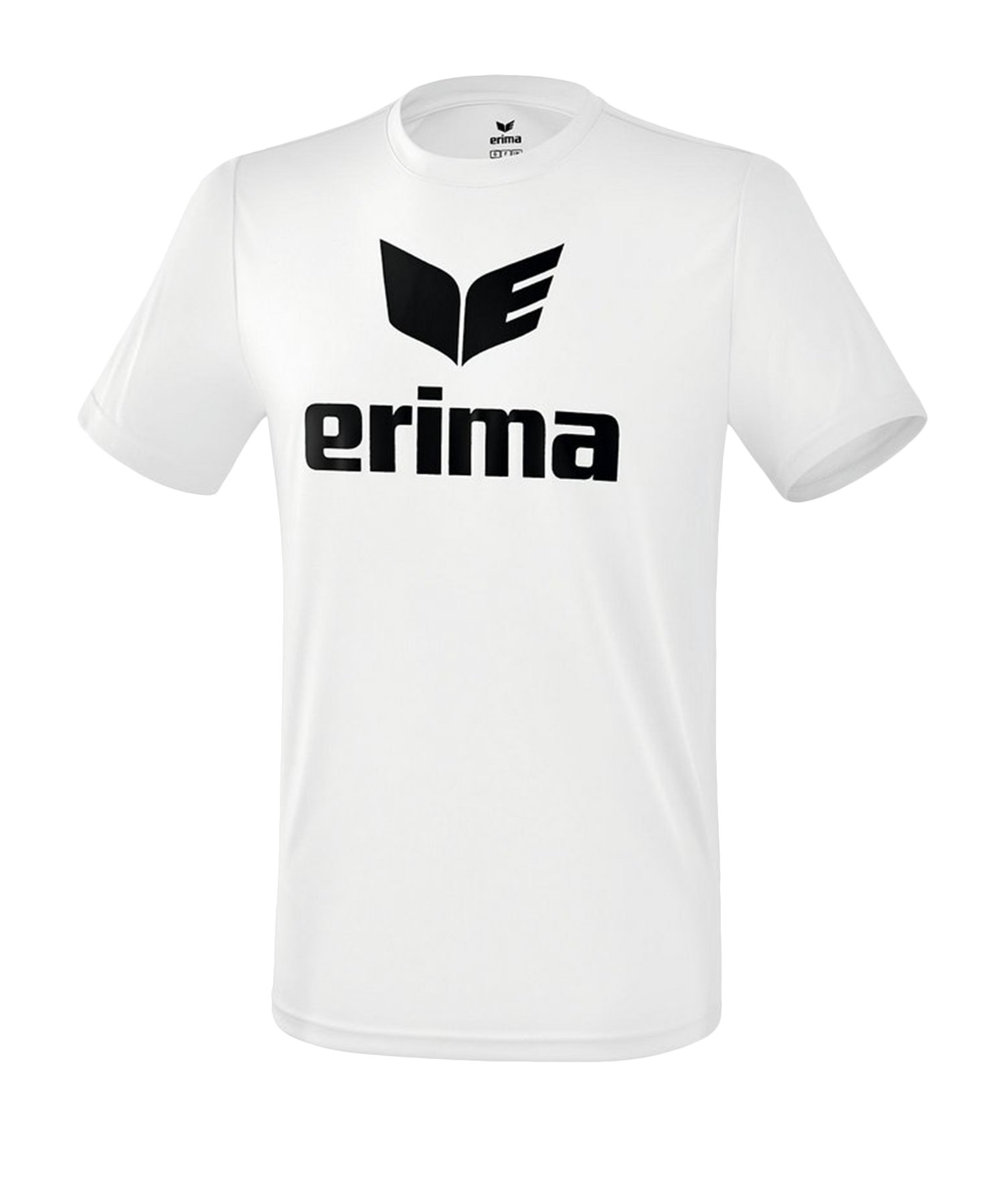 Erima Funktions Promo T-Shirt Kids Weiss Schwarz - Weiss