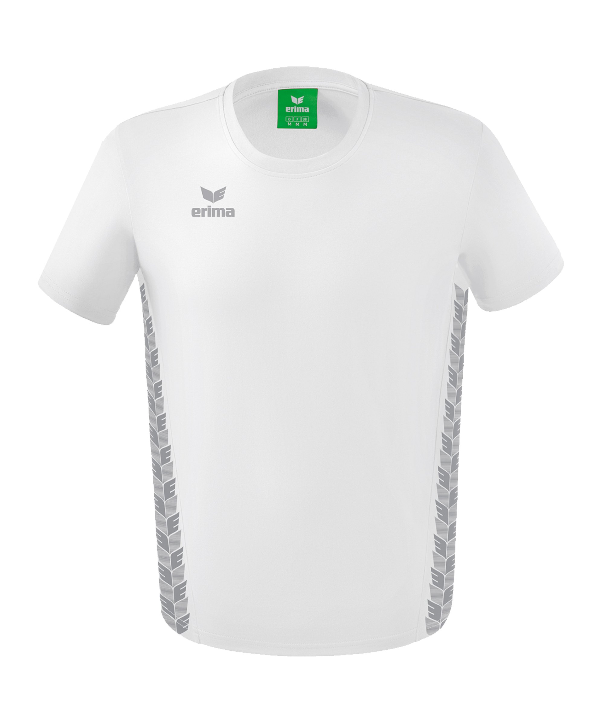 Erima Team Essential T-Shirt Weiss Grau - weiss