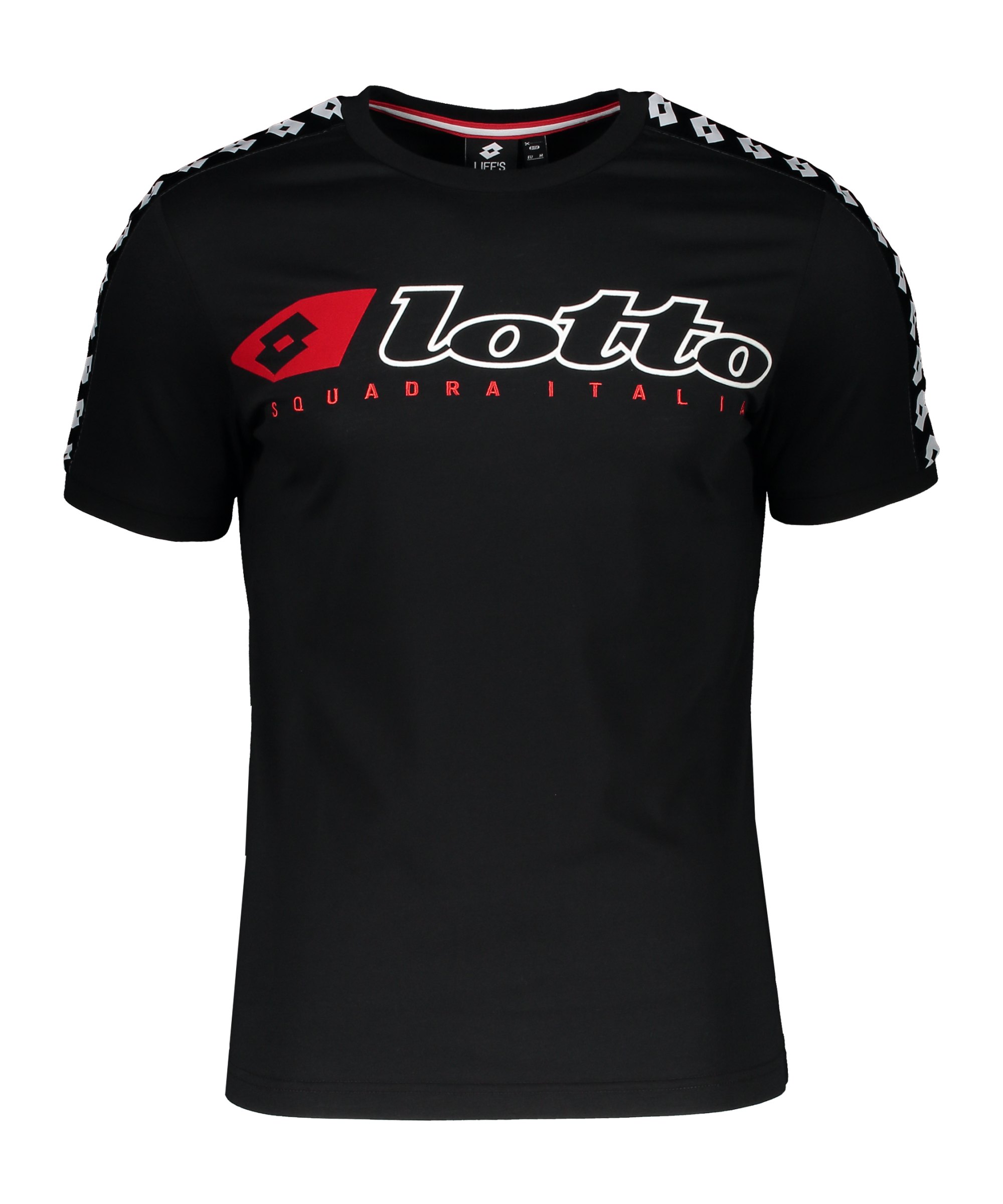 Lotto Athletica Due Tee T-Shirt Schwarz F1CL - schwarz
