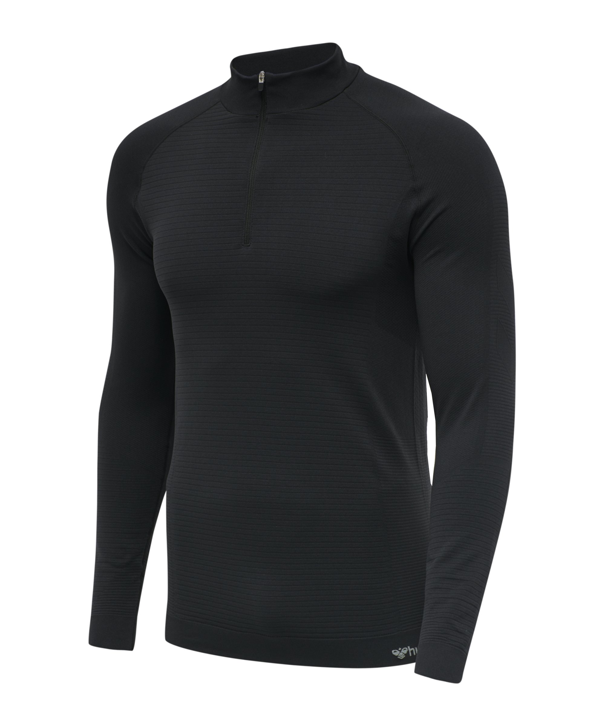 Hummel hmlstroke Seamless HalfZip Sweatshirt F2001 - schwarz