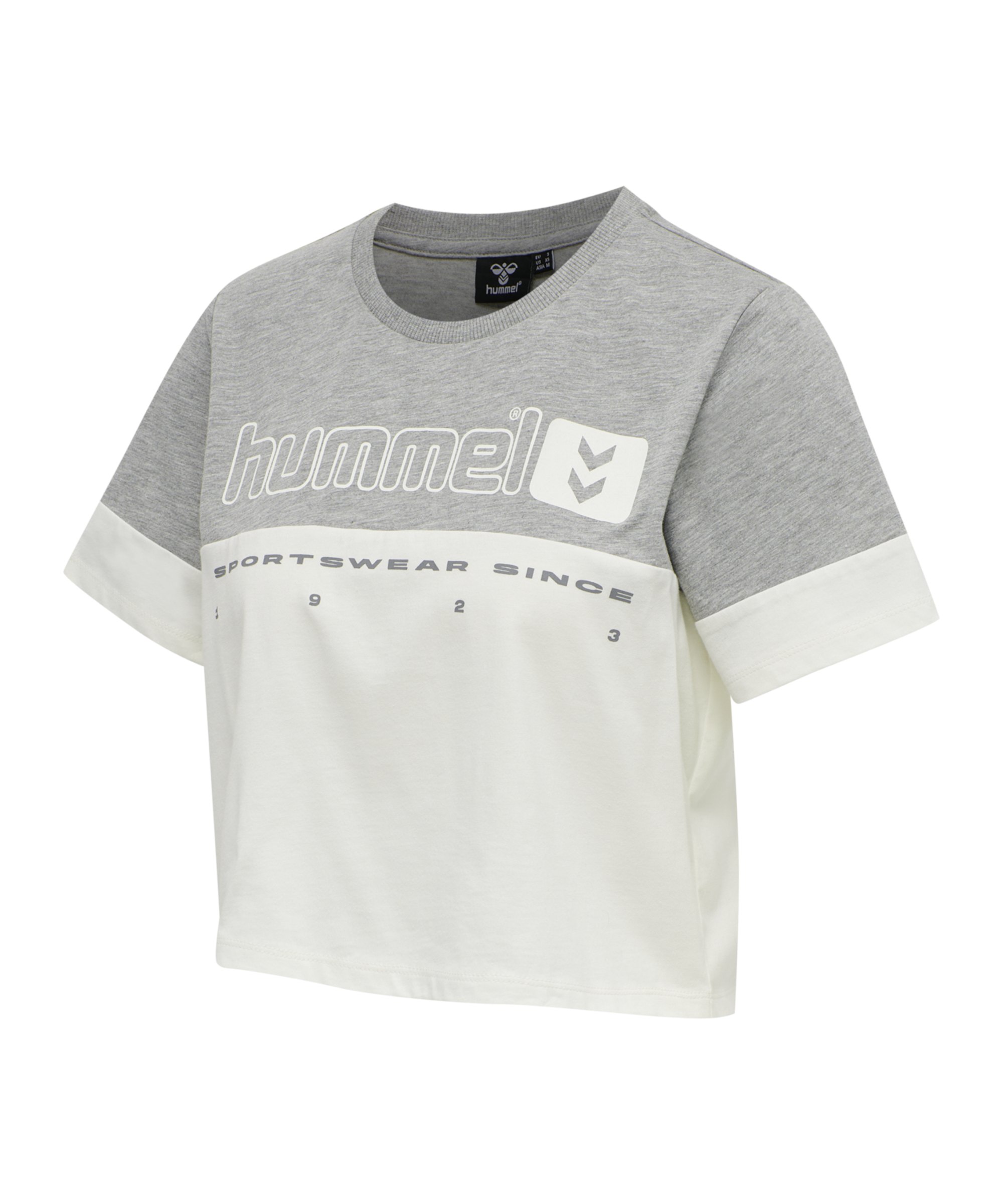 Hummel hmllgc Siw Cropped T-Shirt Damen Grau F2006 - grau