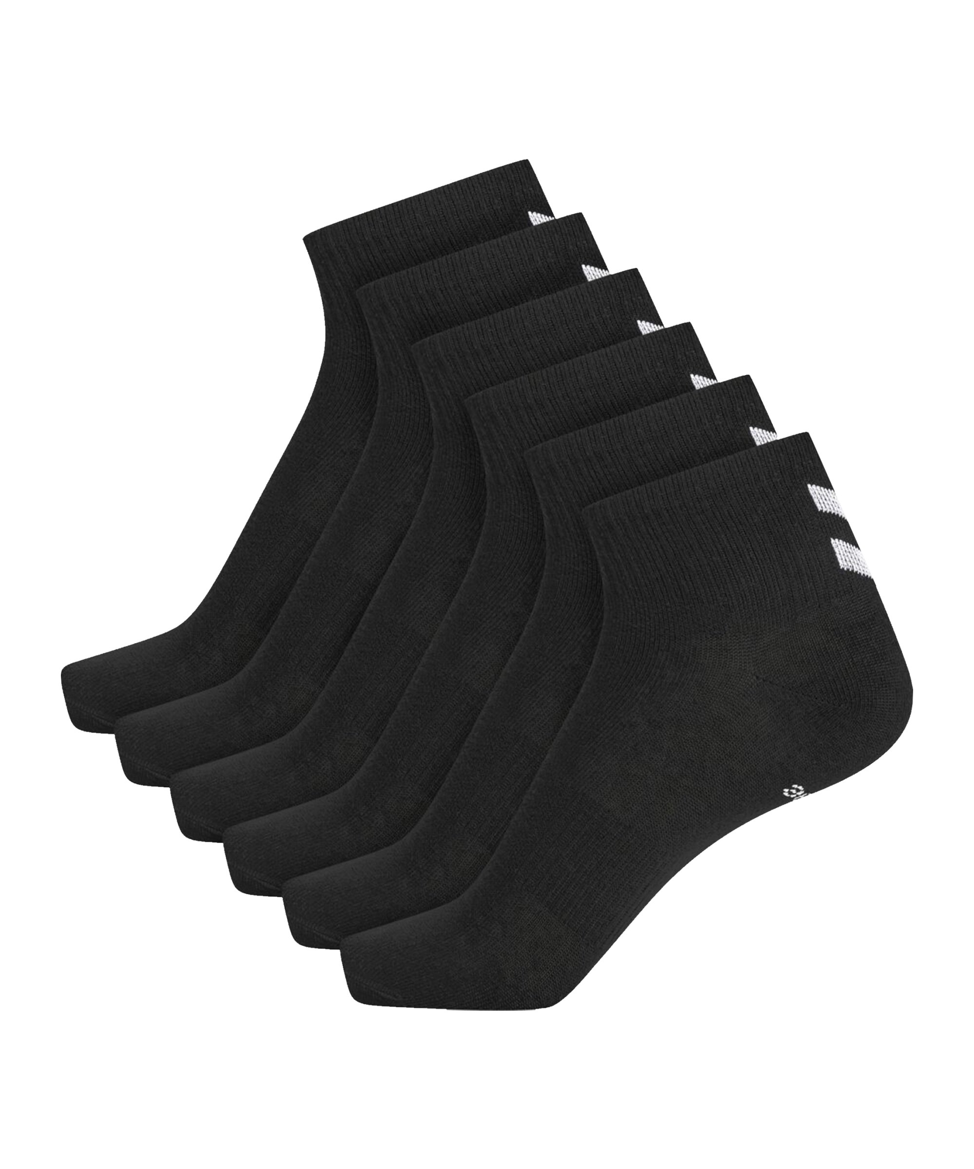 Hummel hmlchevron 6-Pack Mid Cut Socken F2001 - schwarz