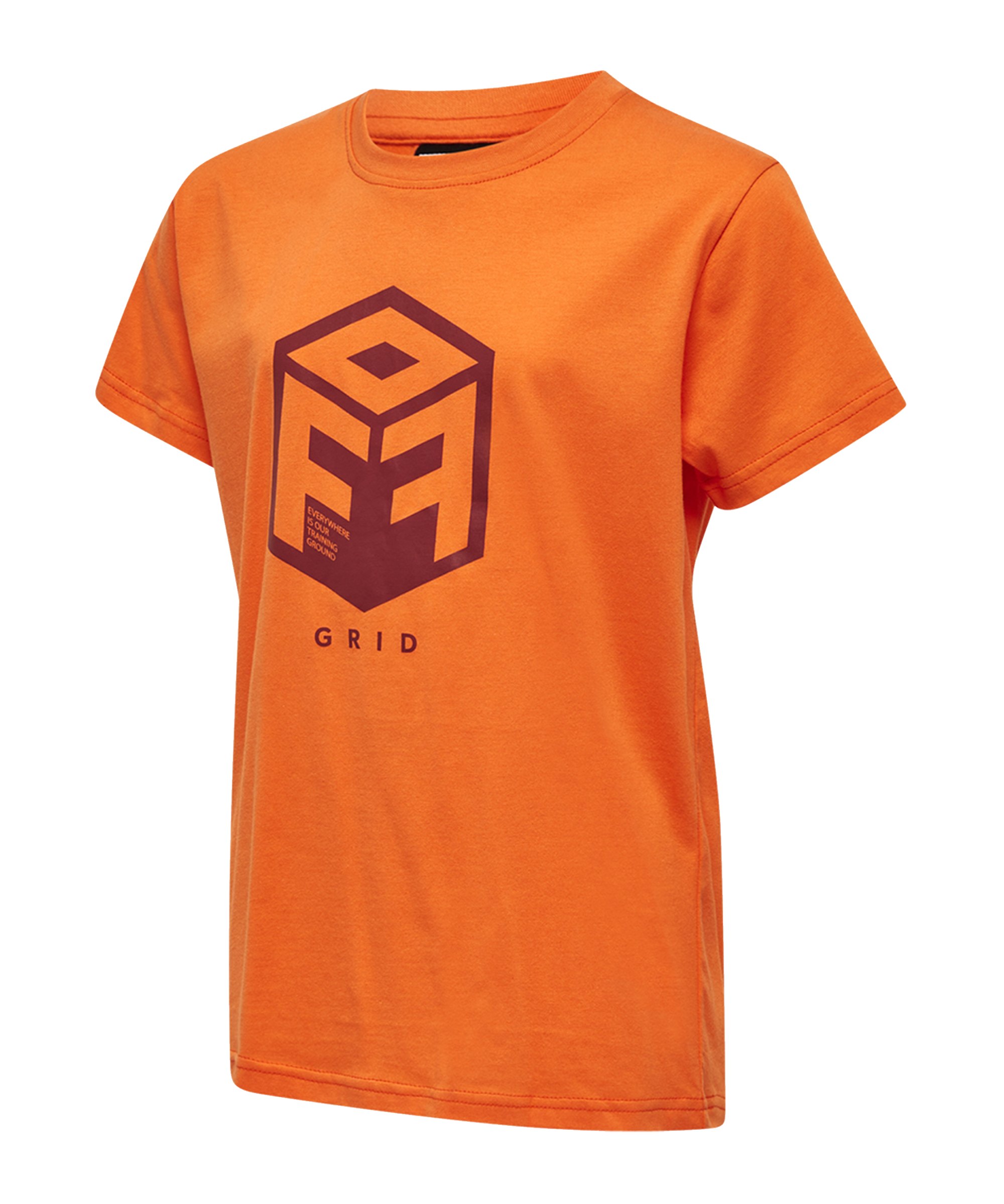 Hummel hmlOFFGRID T-Shirt Kids Orange F4125 - orange