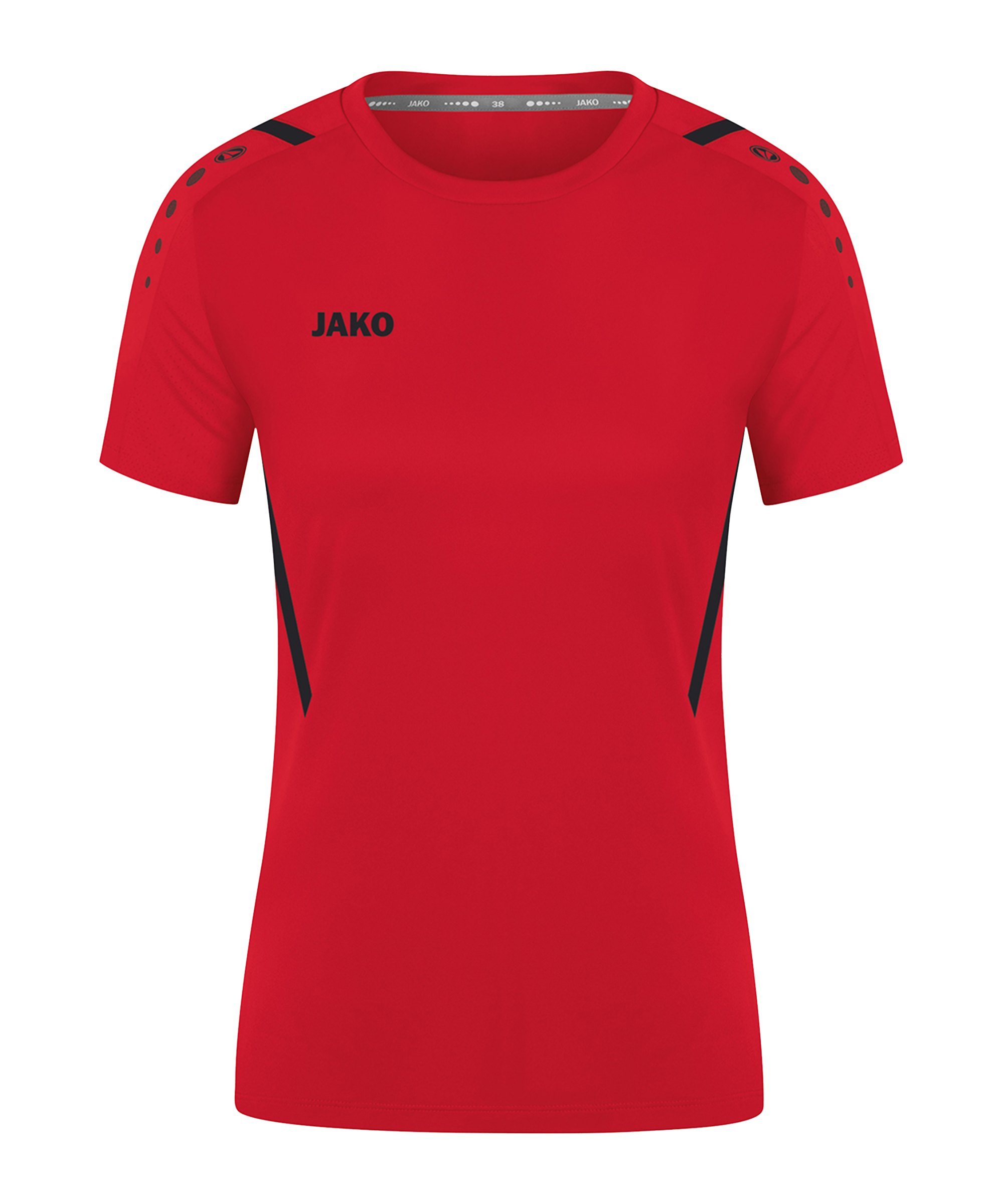 JAKO Challenge Trikot Damen Rot Schwarz F101 - rot