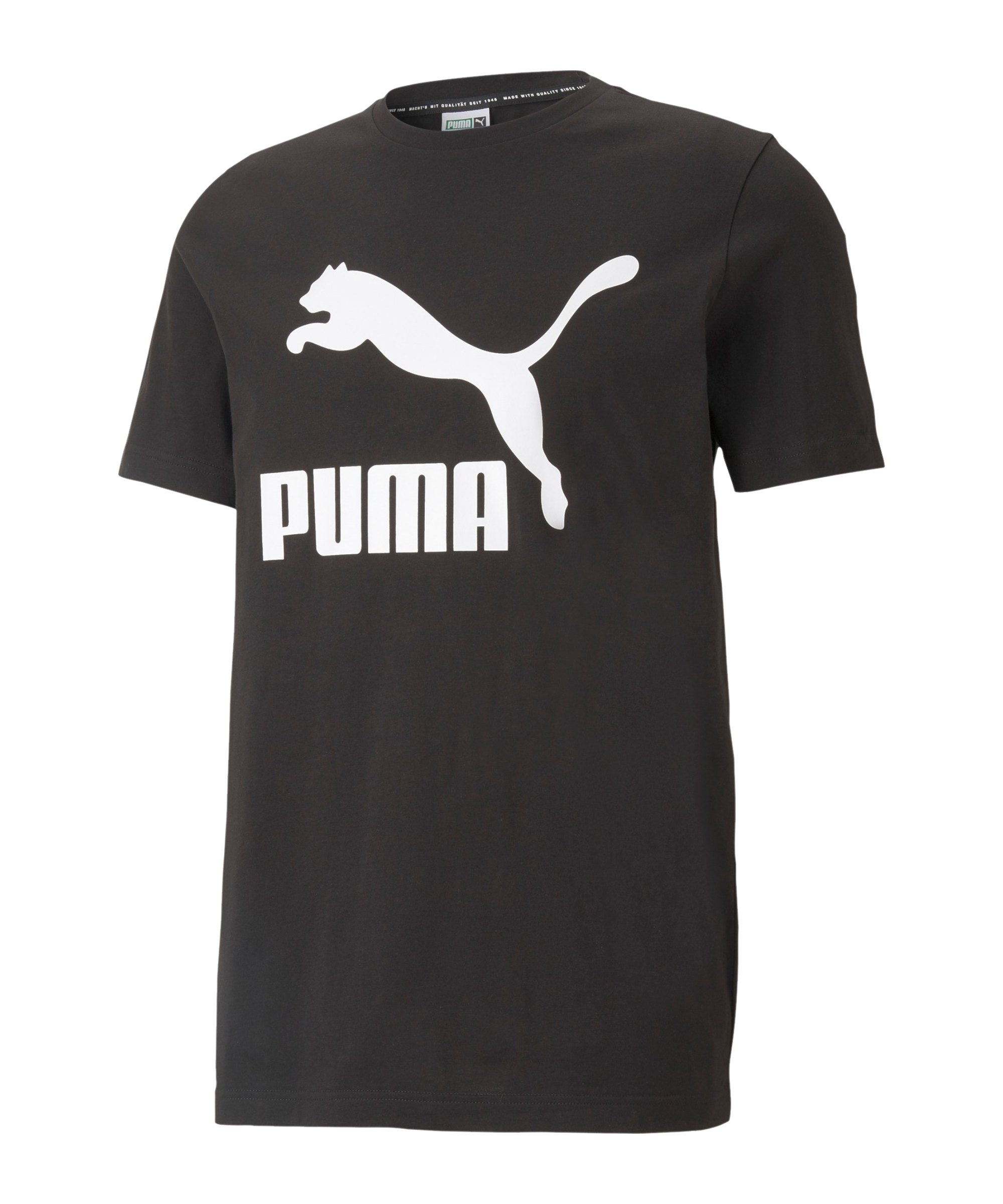 PUMA Classic Logo T-Shirt Schwarz F01 - schwarz