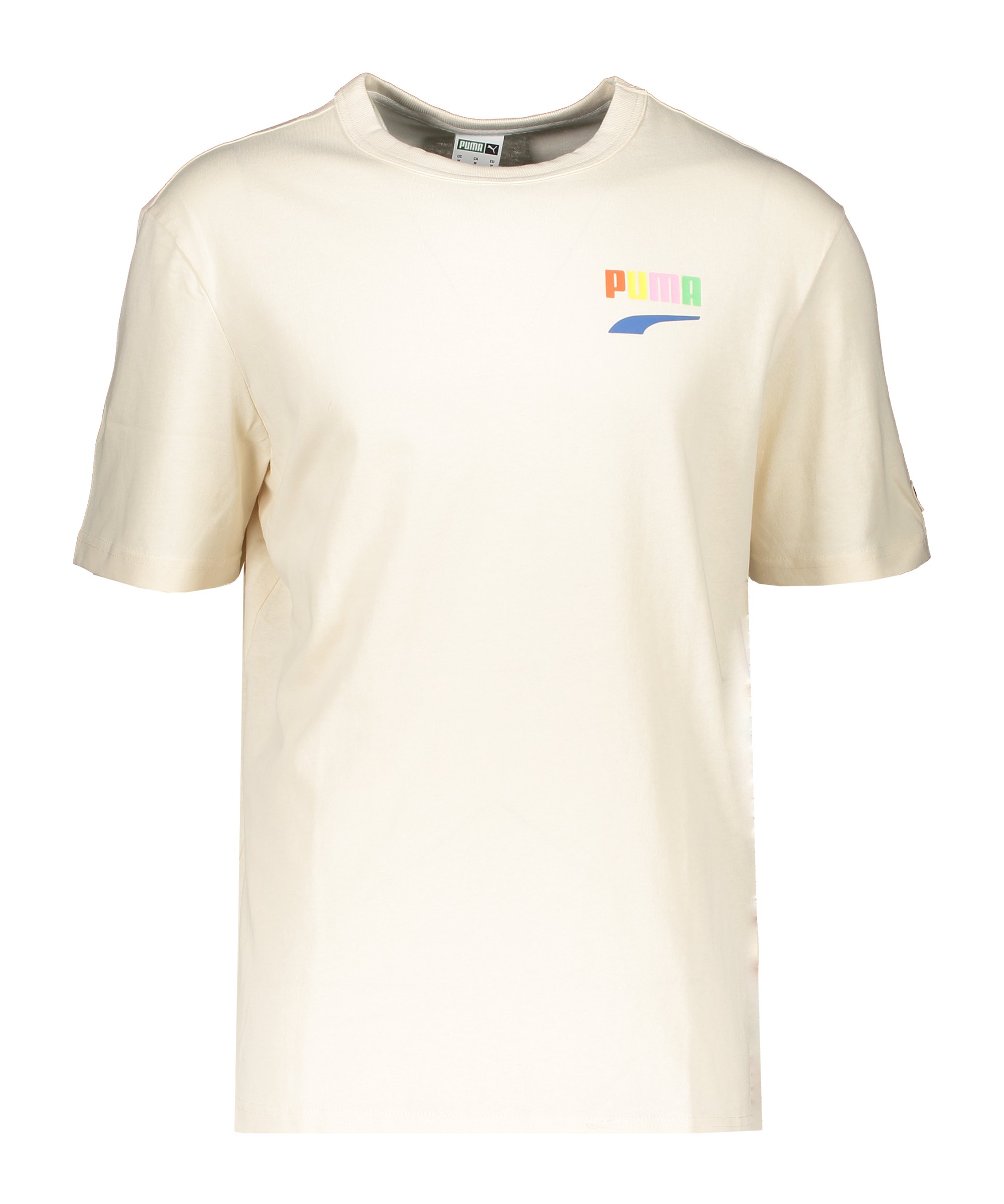 PUMA Downtown Graphic T-Shirt Beige F75 - weiss