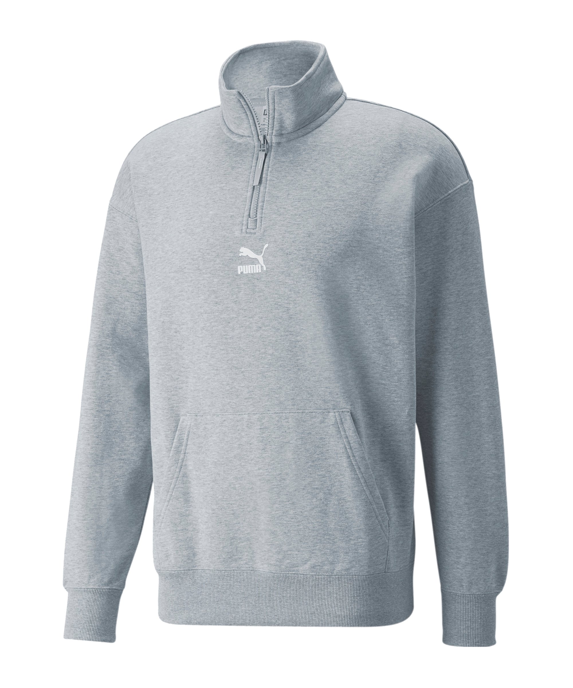 PUMA Classics Zip Sweatshirt Grau F04 - grau