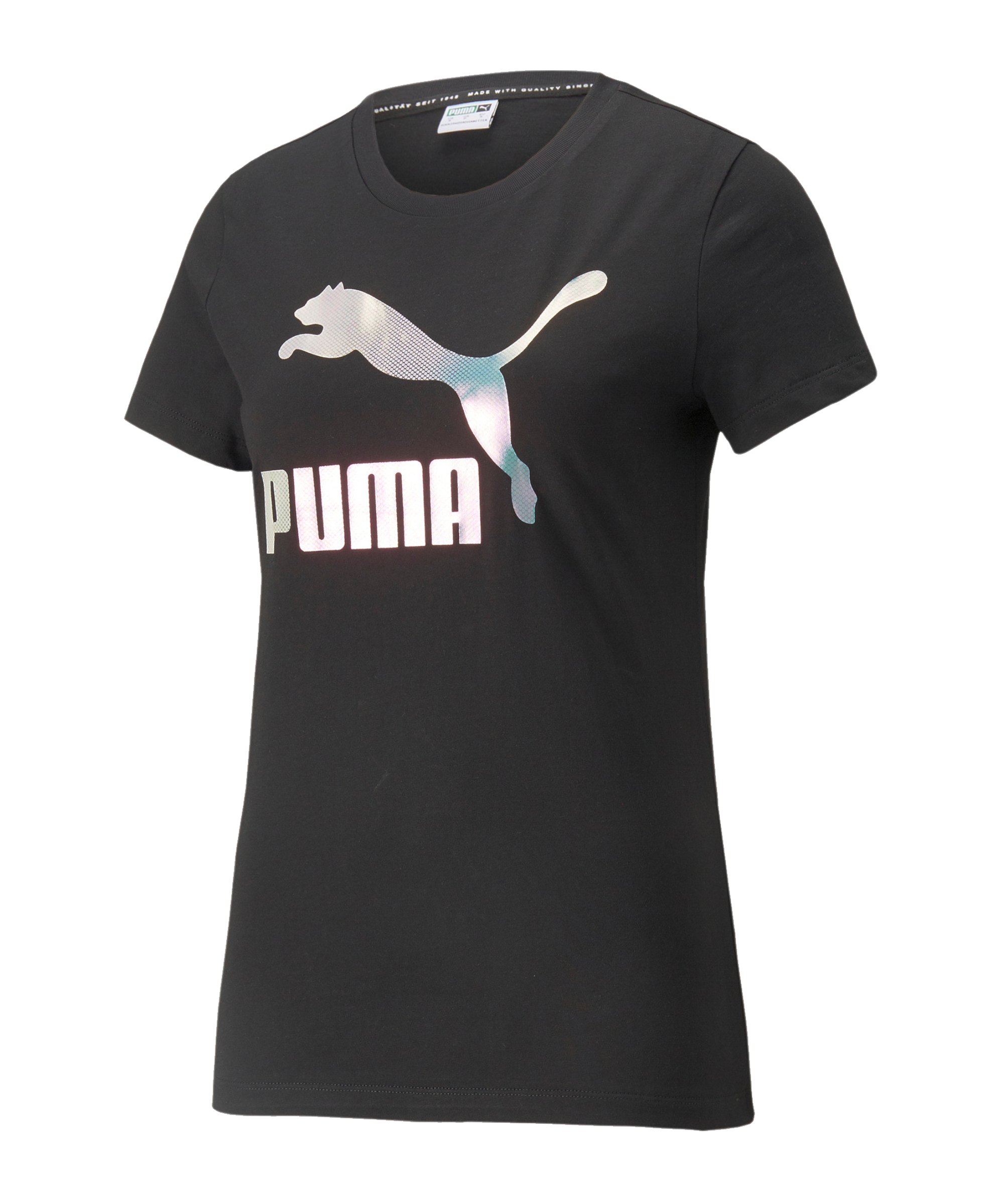 PUMA Crystal G. Graphic T-Shirt Damen Schwarz F01 - schwarz