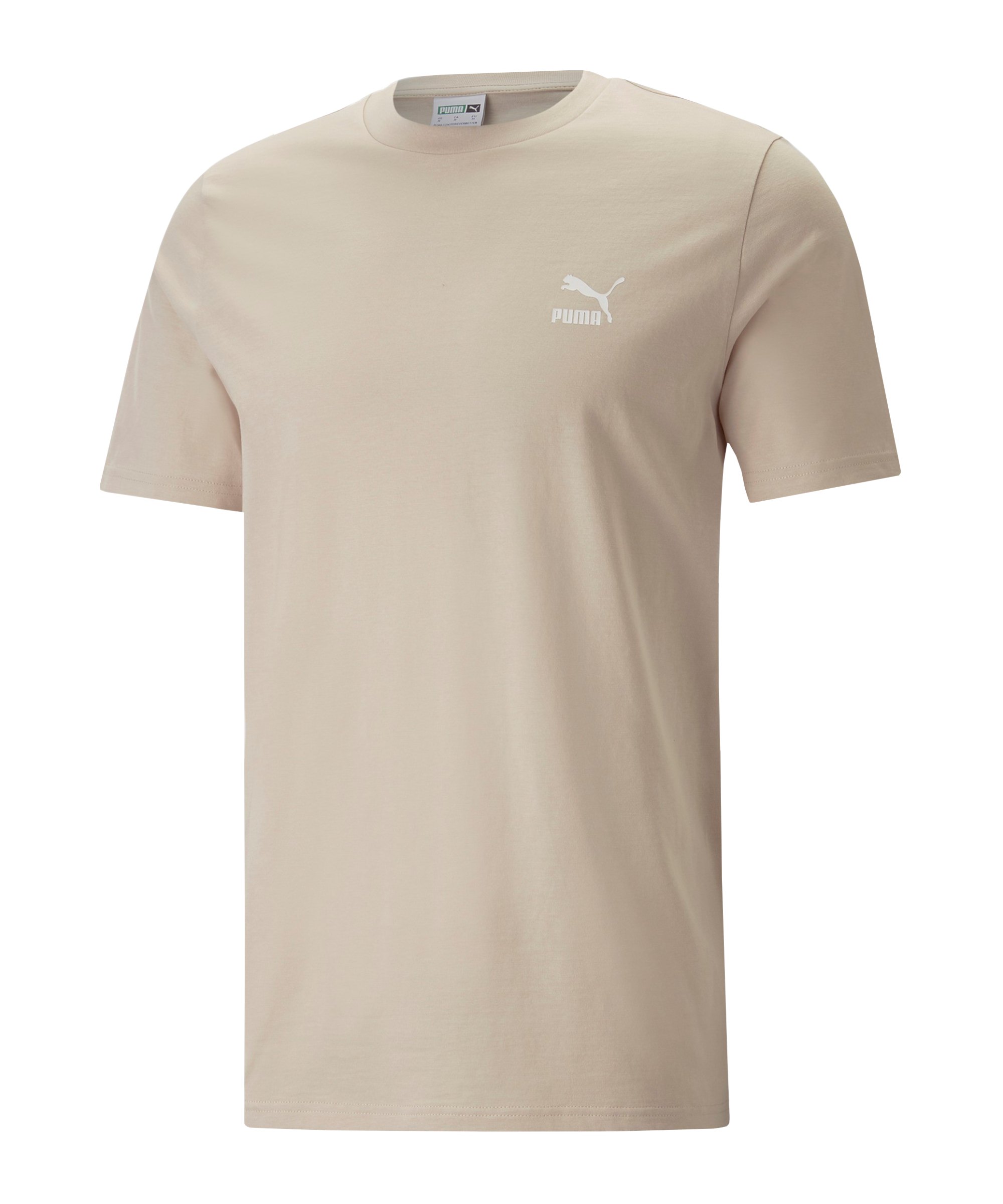 PUMA Classics Small Logo T-Shirt Braun F88 - beige