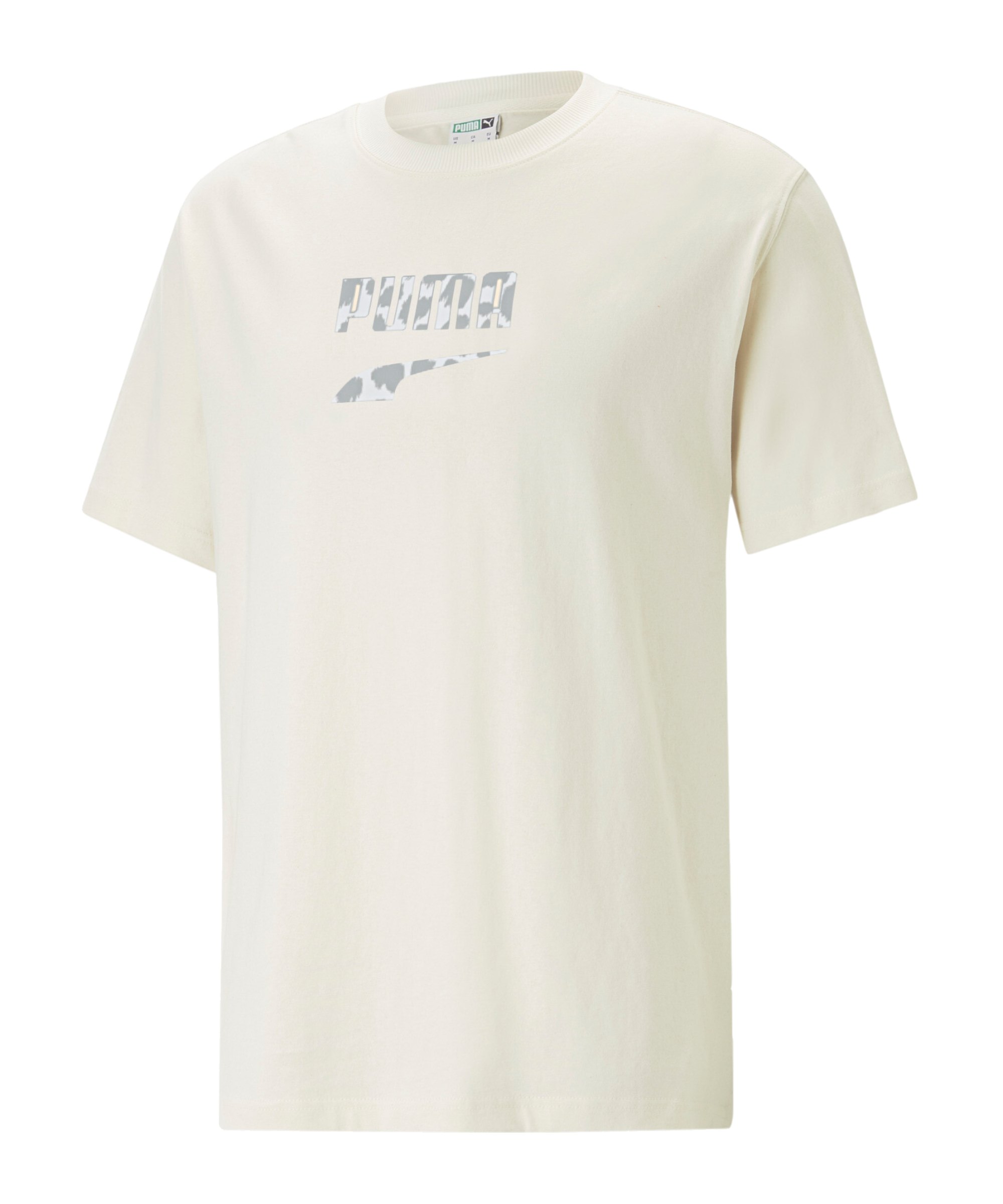 PUMA DOWNTOWN Logo Graphic T-Shirt Weiss F99 - weiss