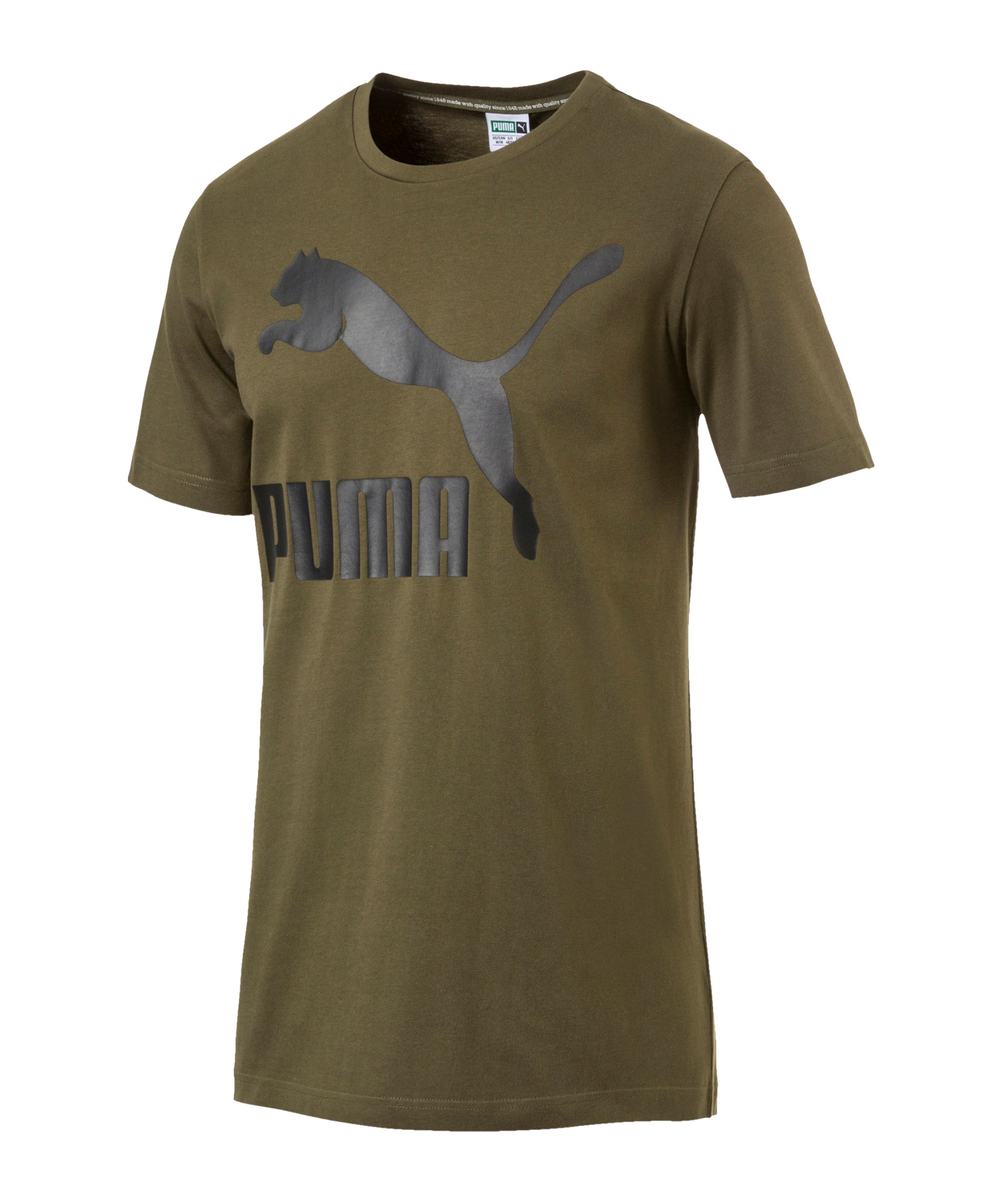 PUMA Archive Logo Tee Print T-Shirt Khaki F14 - khaki