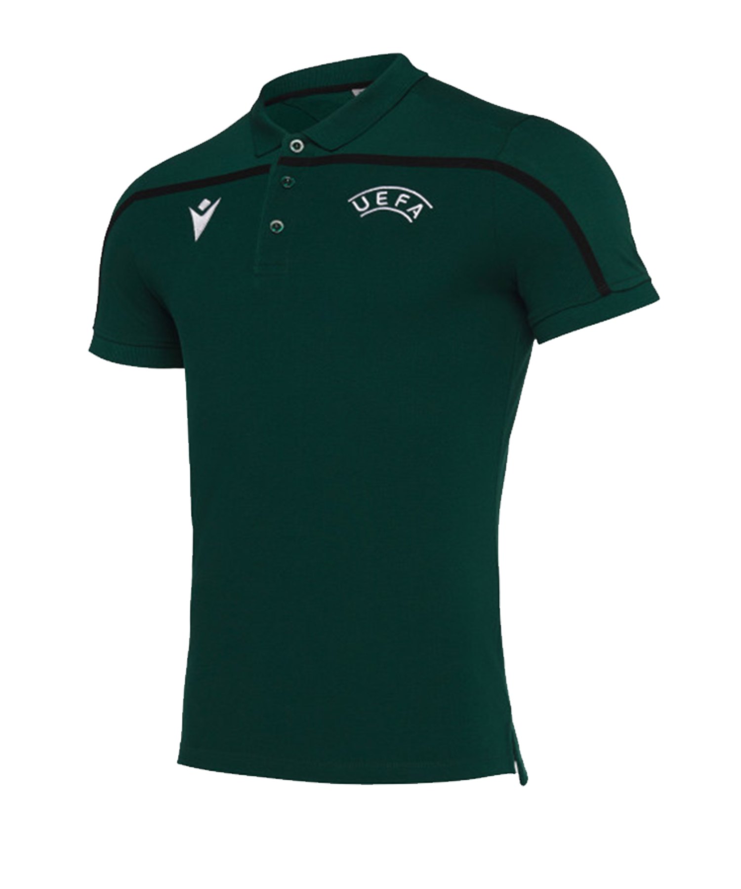 Macron UEFA Offizielles Polo T-Shirt Grün - gruen