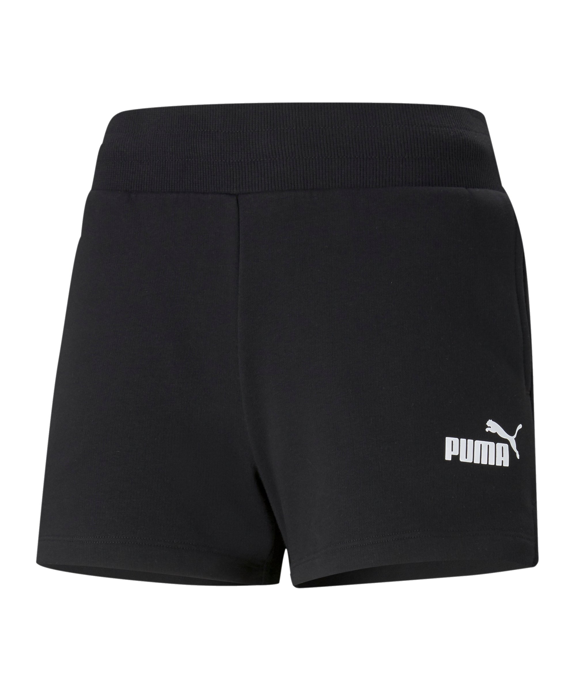 PUMA Essentials 4inch Short Damen Schwarz F01 - schwarz
