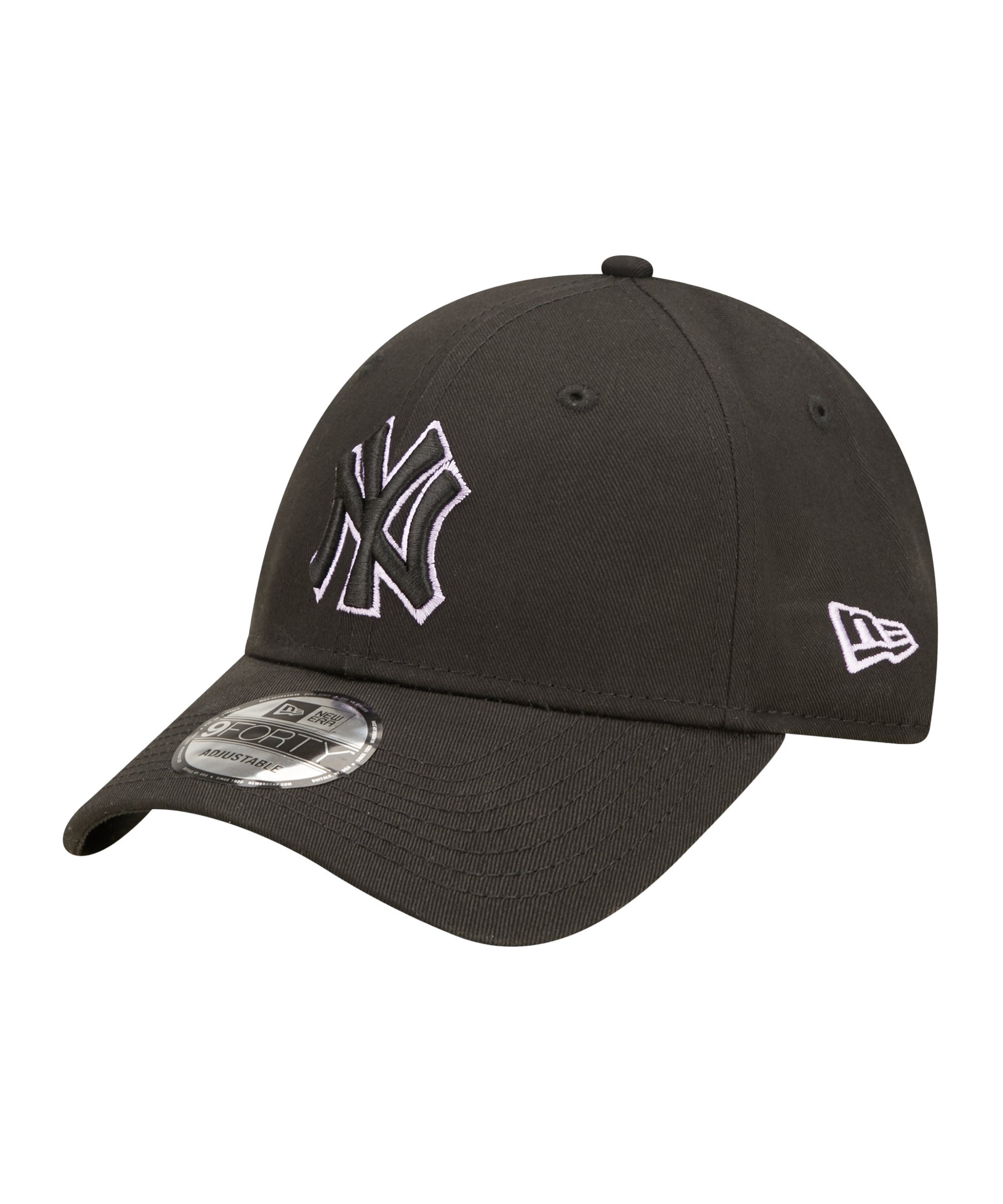 New Era NY Yankees Team Outline 9Forty Cap FBLKTPP - schwarz