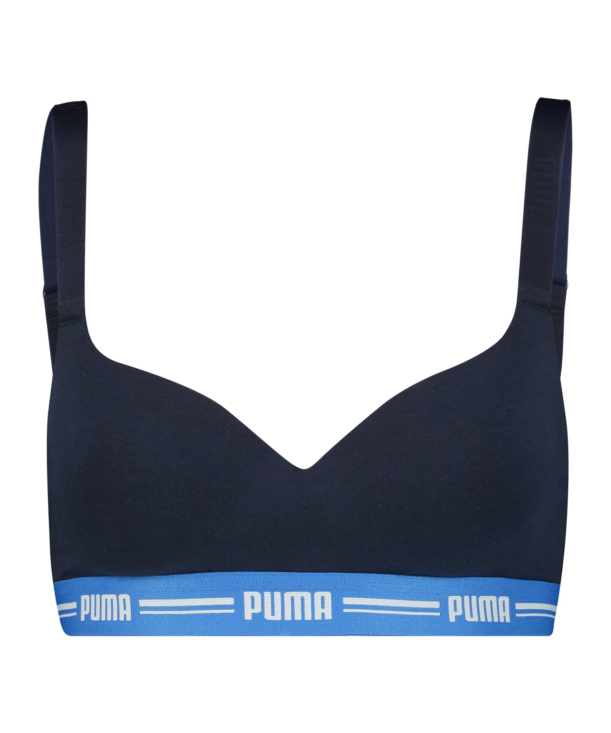 PUMA Padded Top Sport-BH Damen Blau F009 - blau
