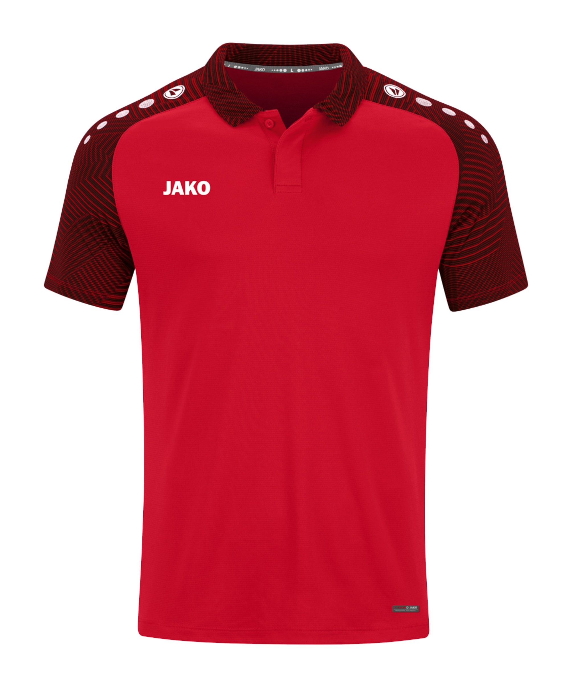 JAKO Performance Poloshirt Rot Schwarz F101 - rot