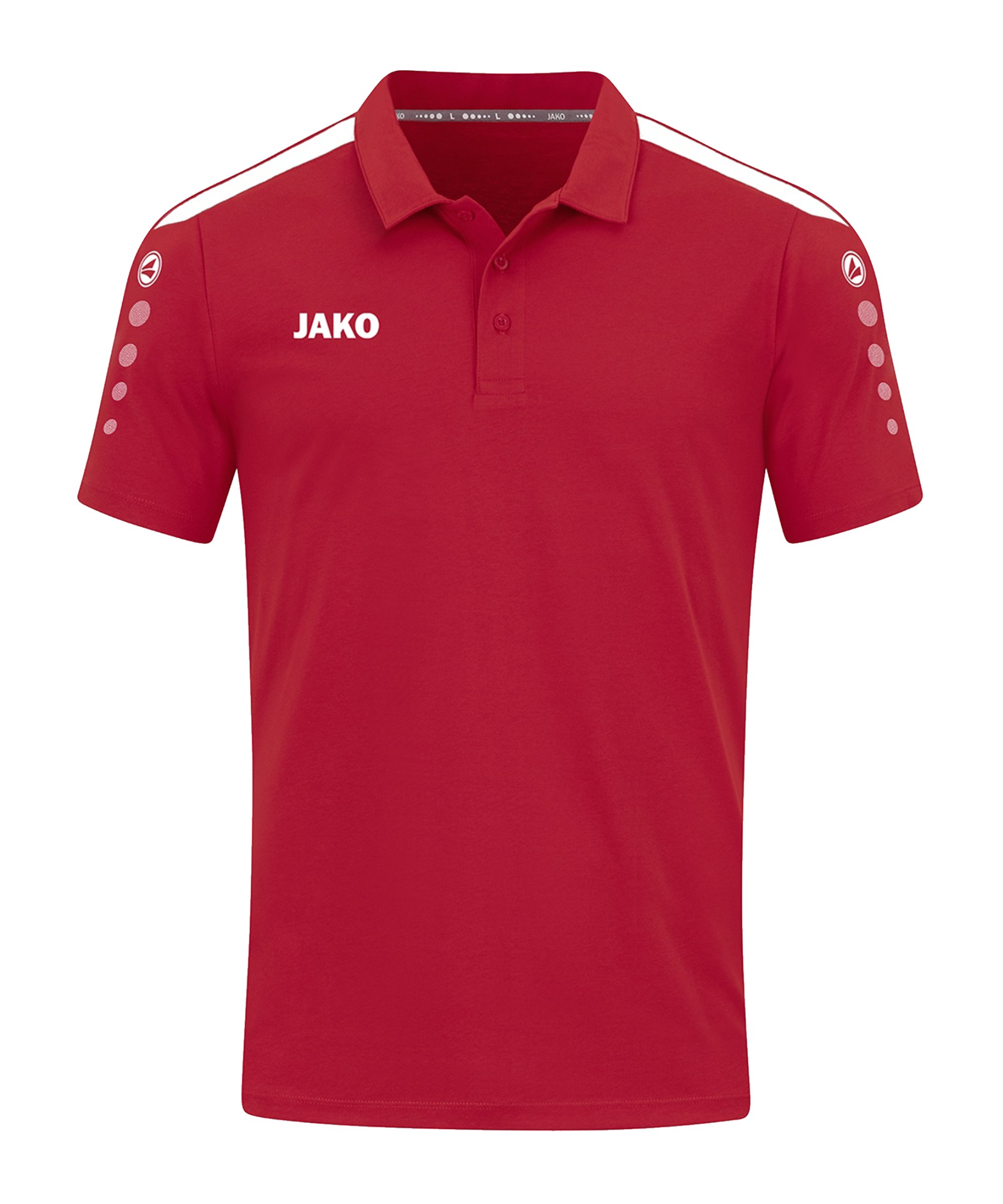 JAKO Power Poloshirt Damen Rot Weiss F100 - rot