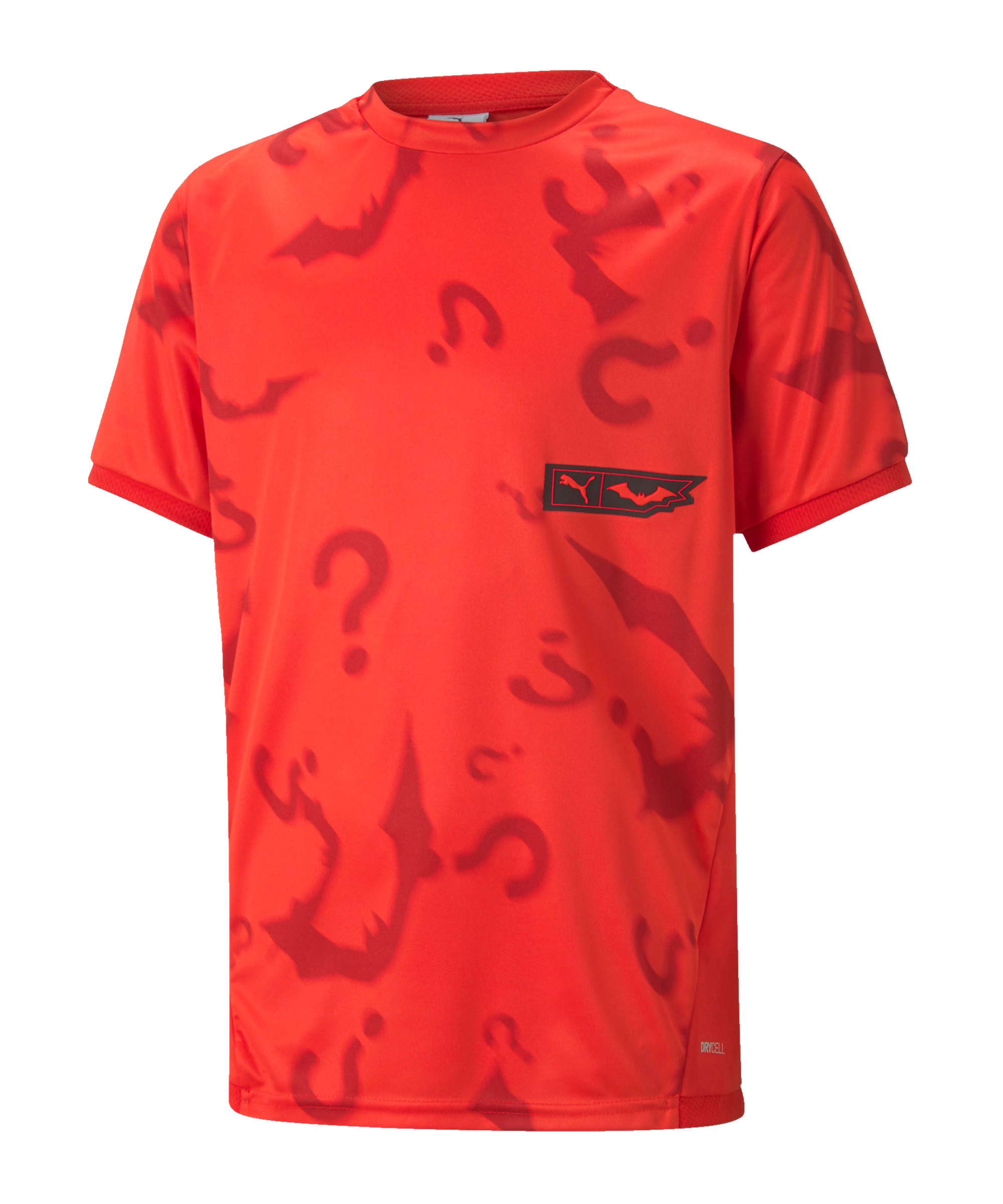 PUMA X BATMAN Graphic T-Shirt Kids Rot F01 - rot