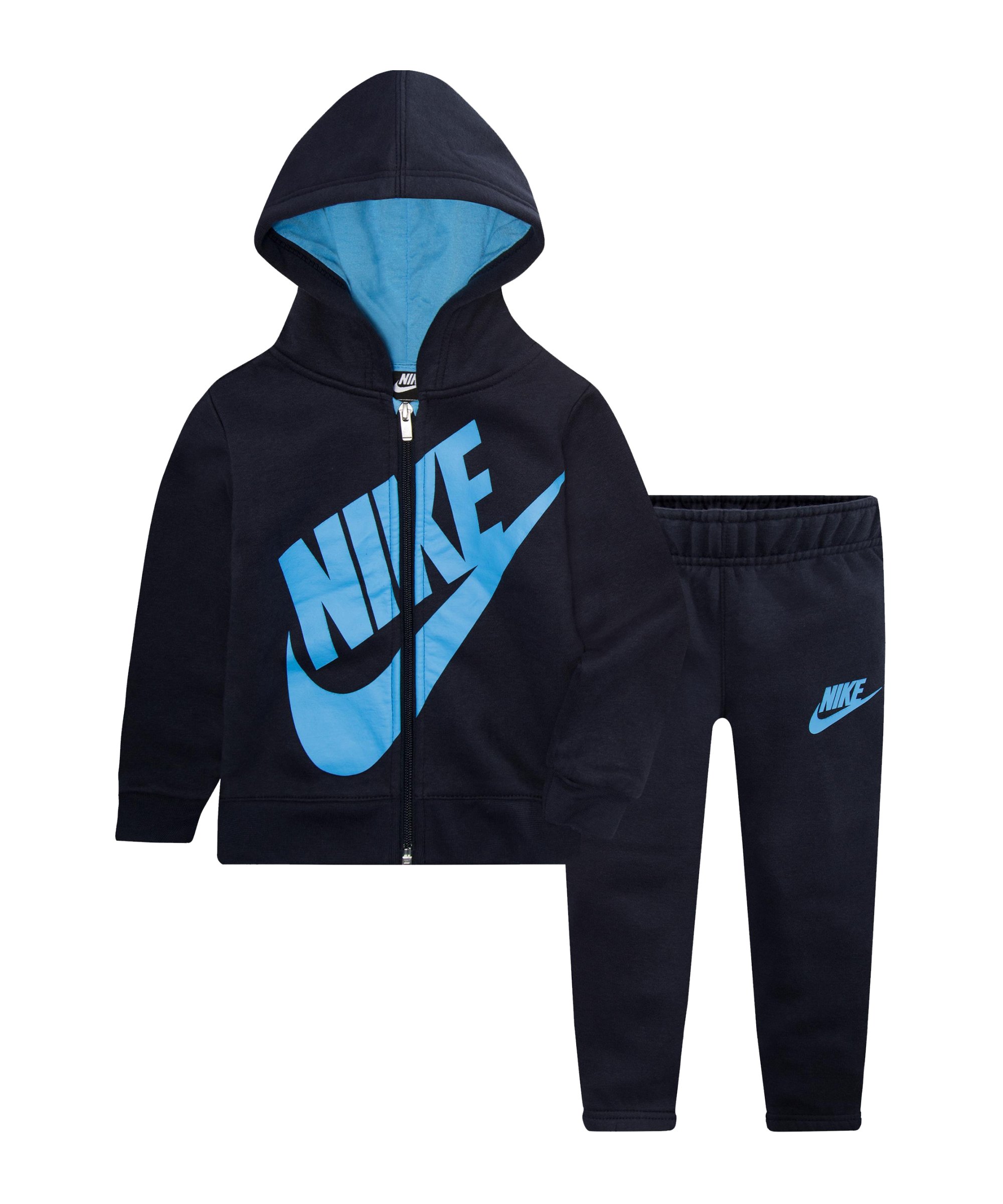Nike Sueded Fleece Futura Freizeitanzug Kids F695 - blau