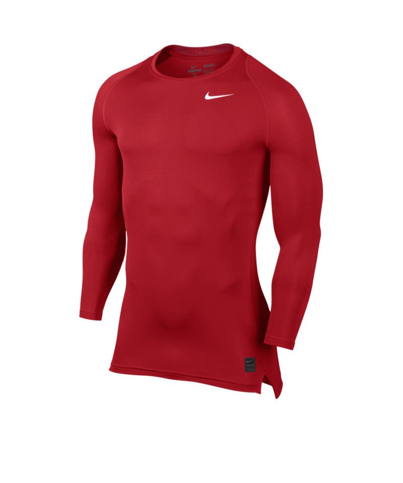 Nike Pro Compression LS Shirt Rot F657 - rot